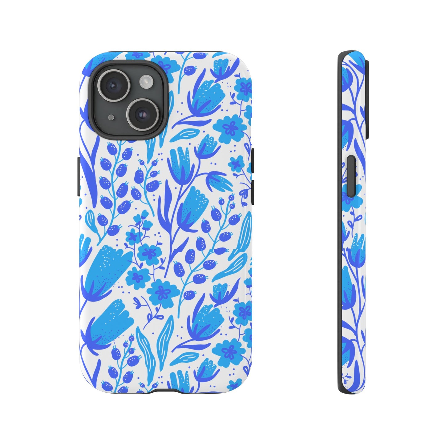 Santorini in Full Bloom Tough Phone Cases