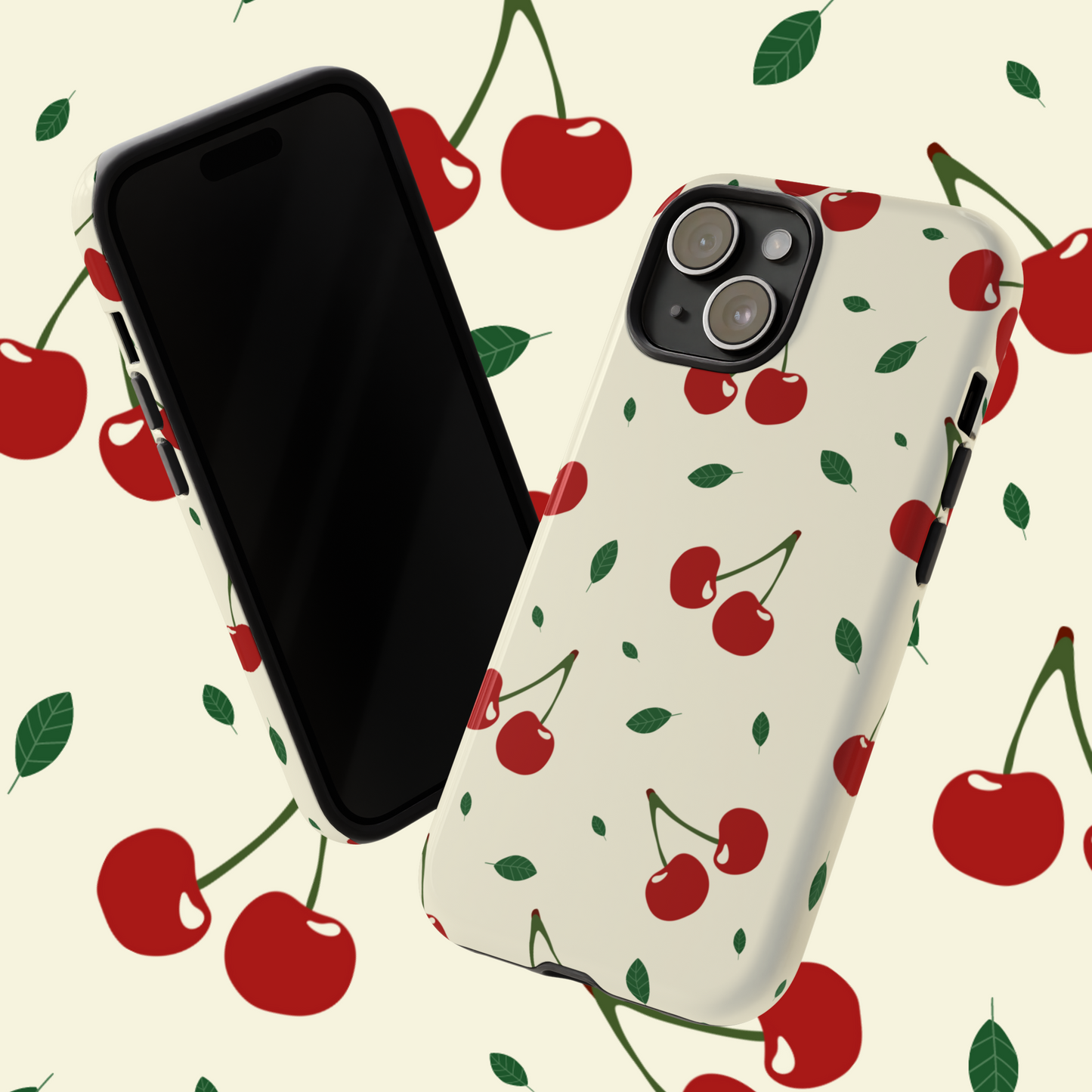 Cherries in Paris Tough Phone Cases