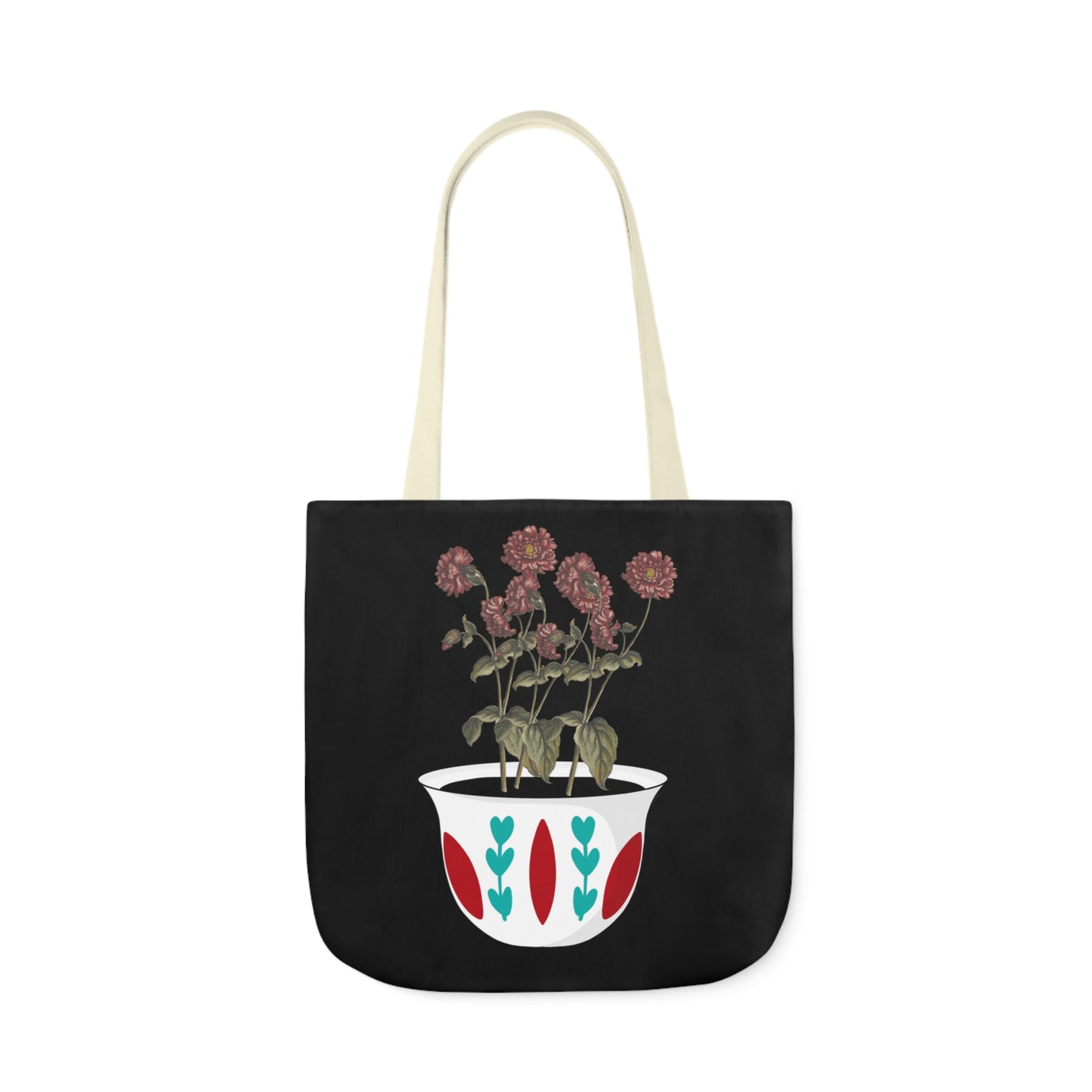 Lubnan Will Blossom Tote Bag (Black)