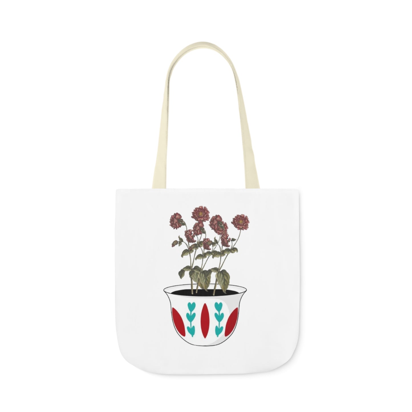 Lubnan Will Blossom Tote Bag (White)