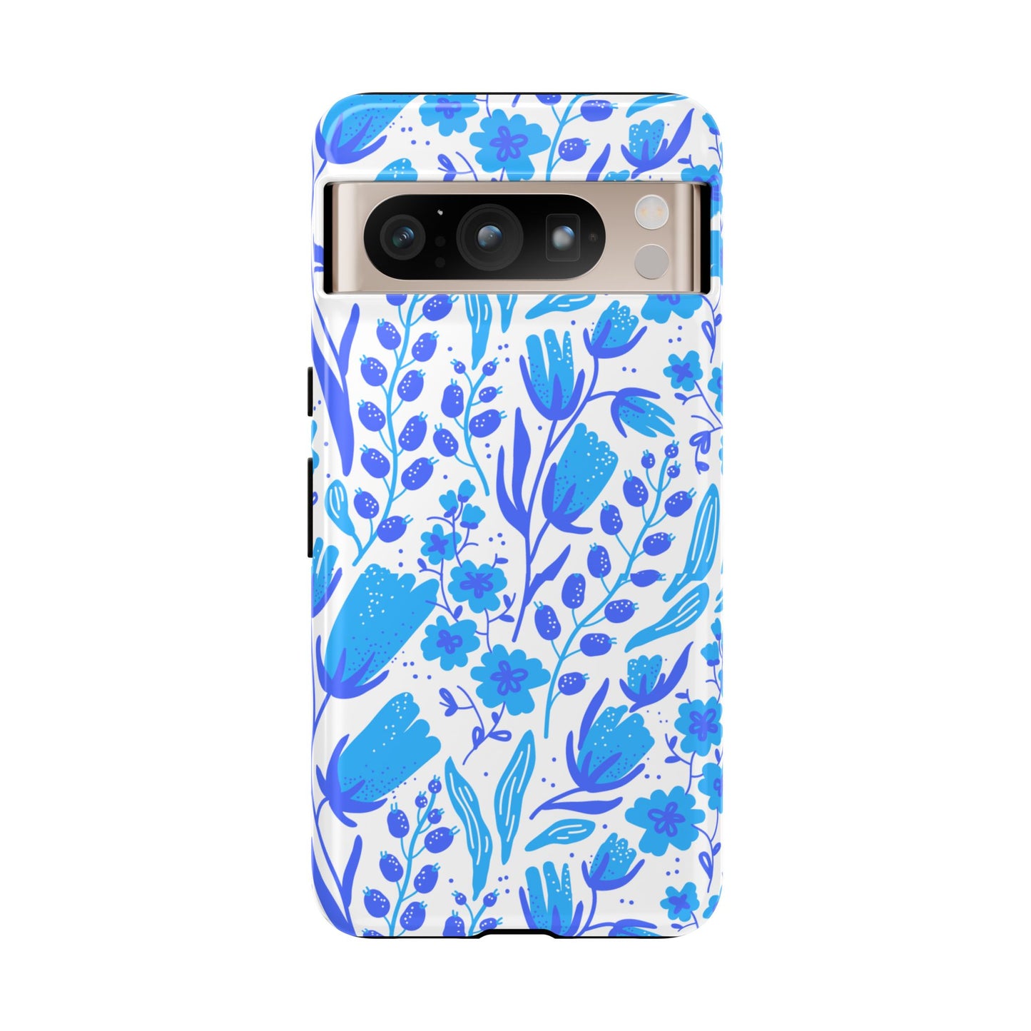 Santorini in Full Bloom Tough Phone Cases