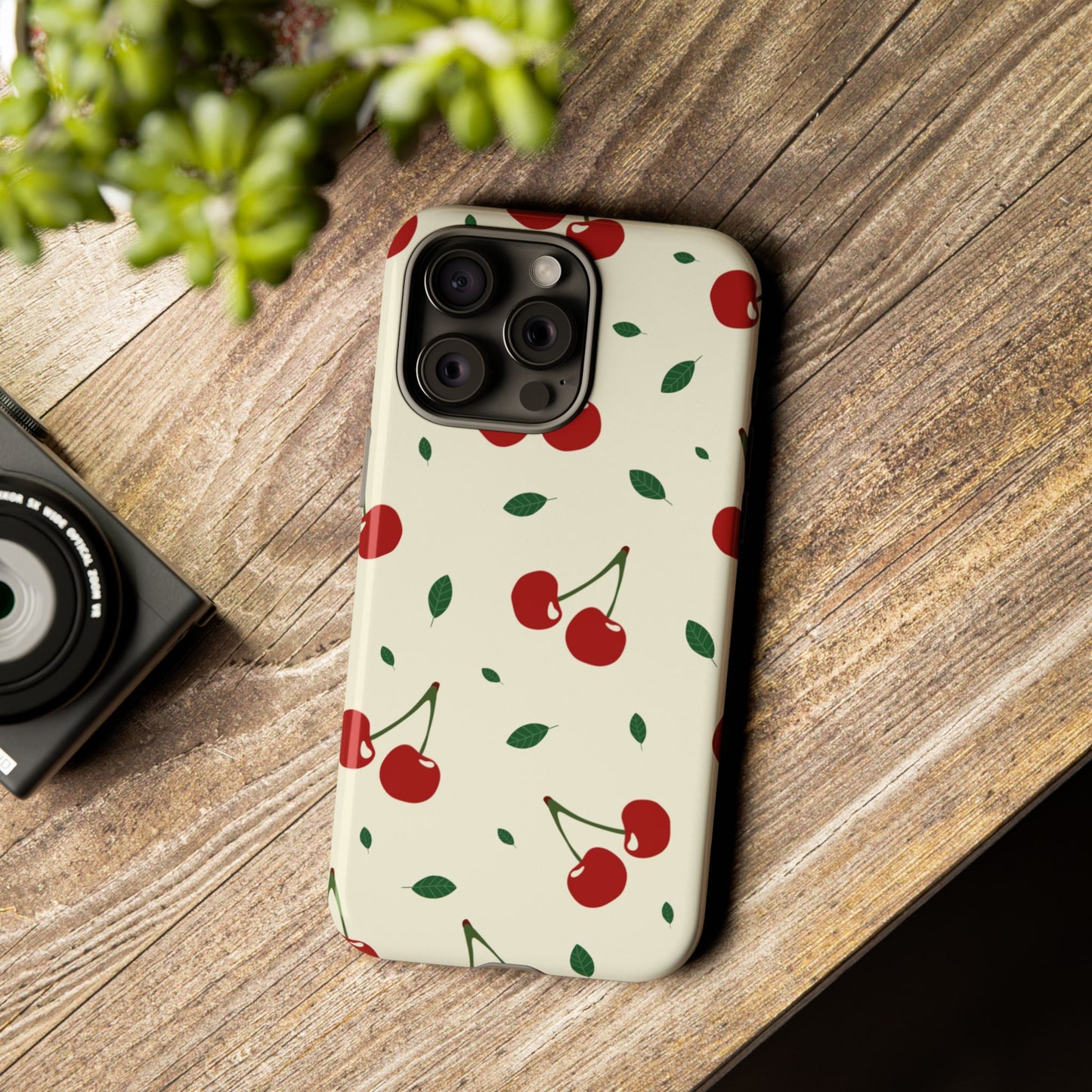 Cherries in Paris Tough Phone Cases