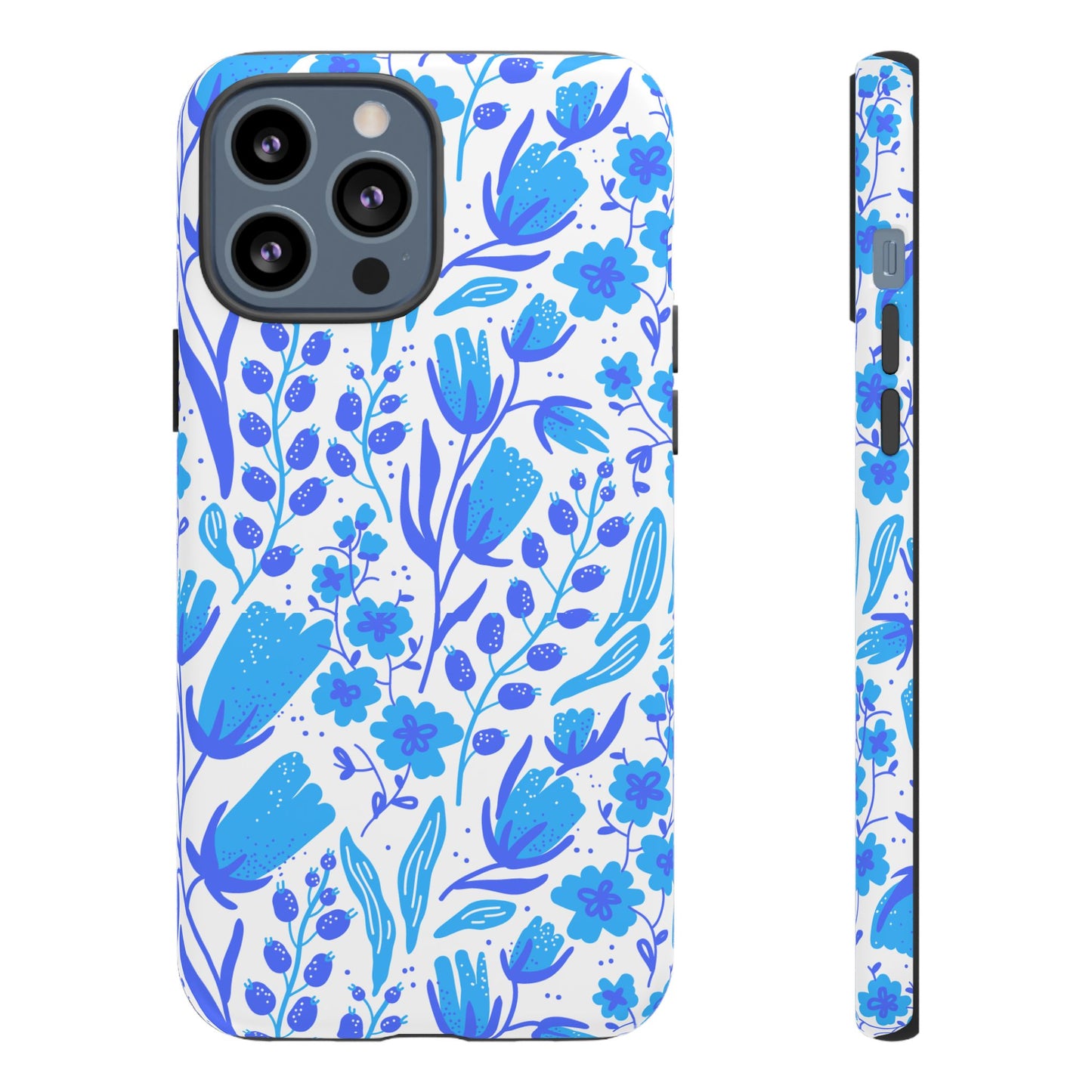 Santorini in Full Bloom Tough Phone Cases