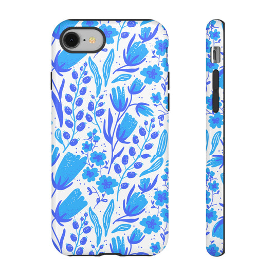 Santorini in Full Bloom Tough Phone Cases