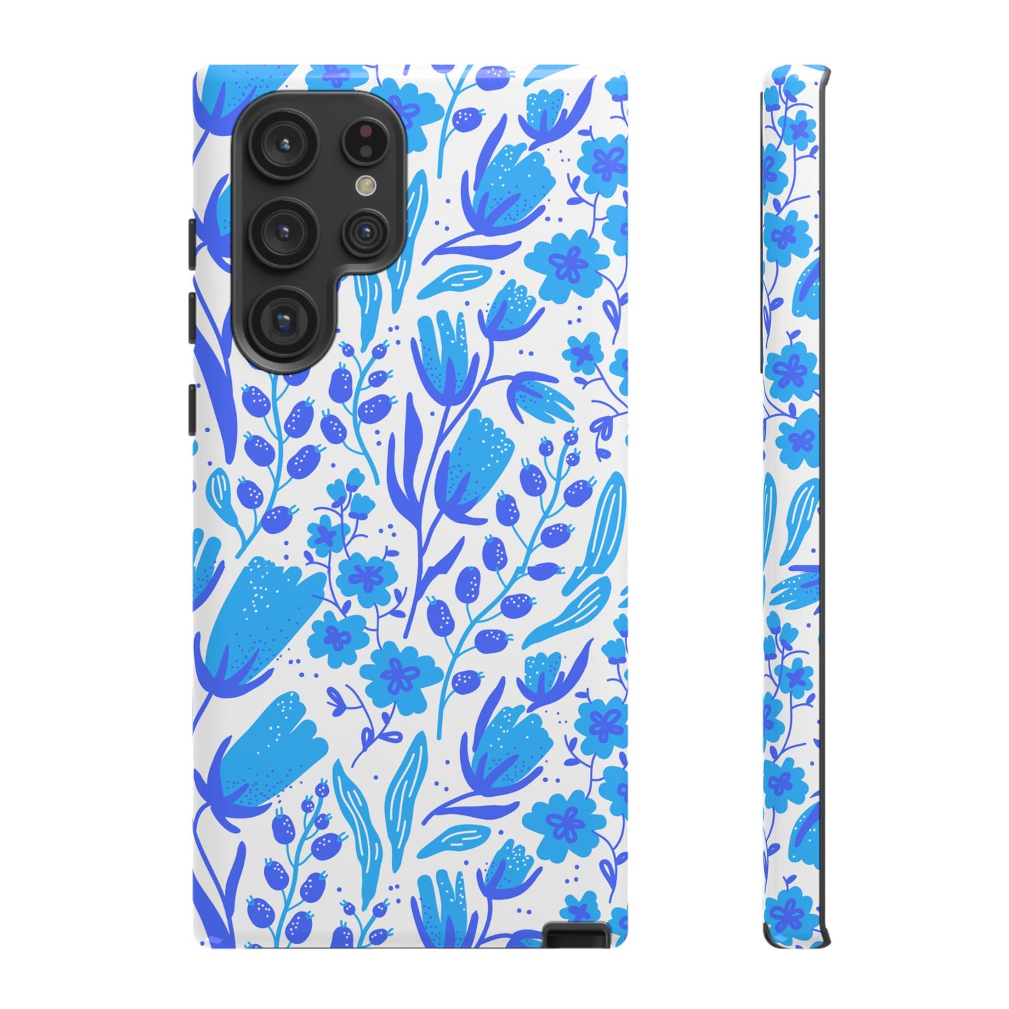 Santorini in Full Bloom Tough Phone Cases