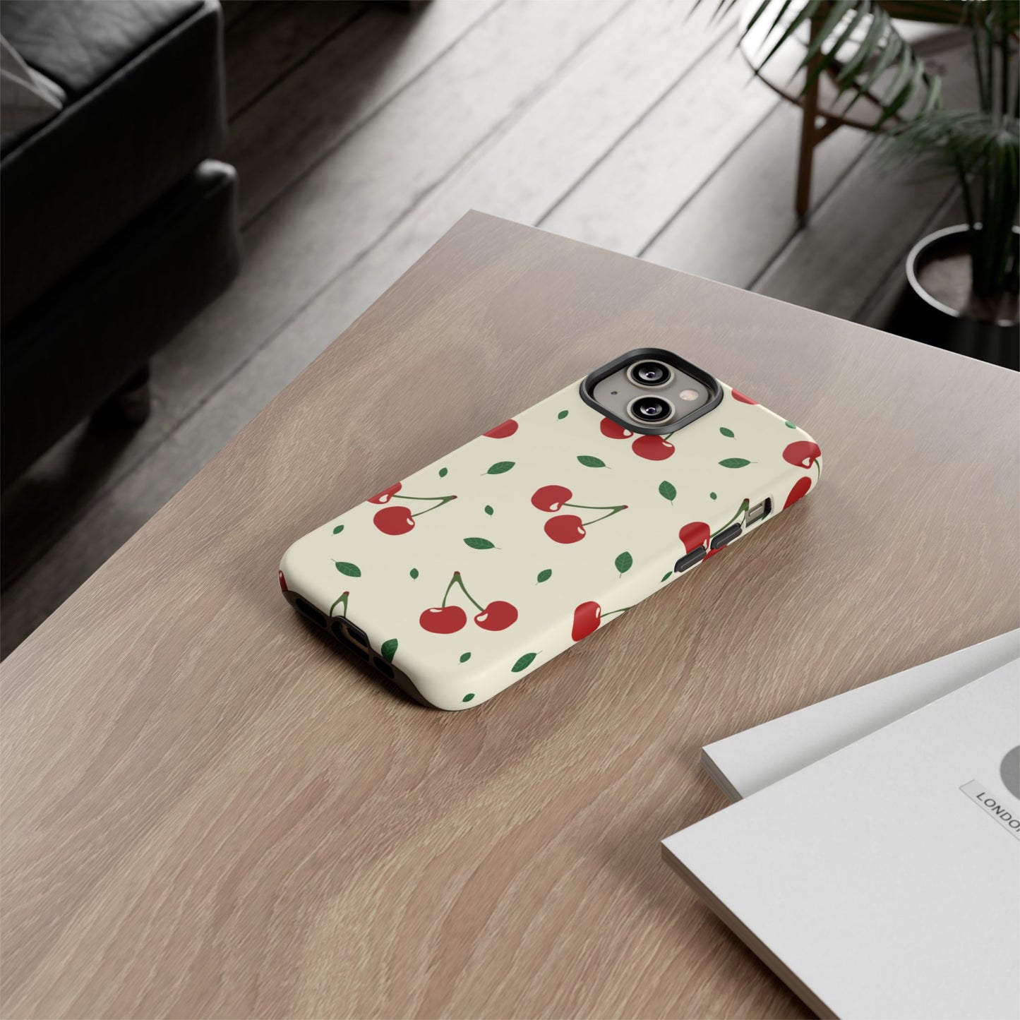 Cherries in Paris Tough Phone Cases