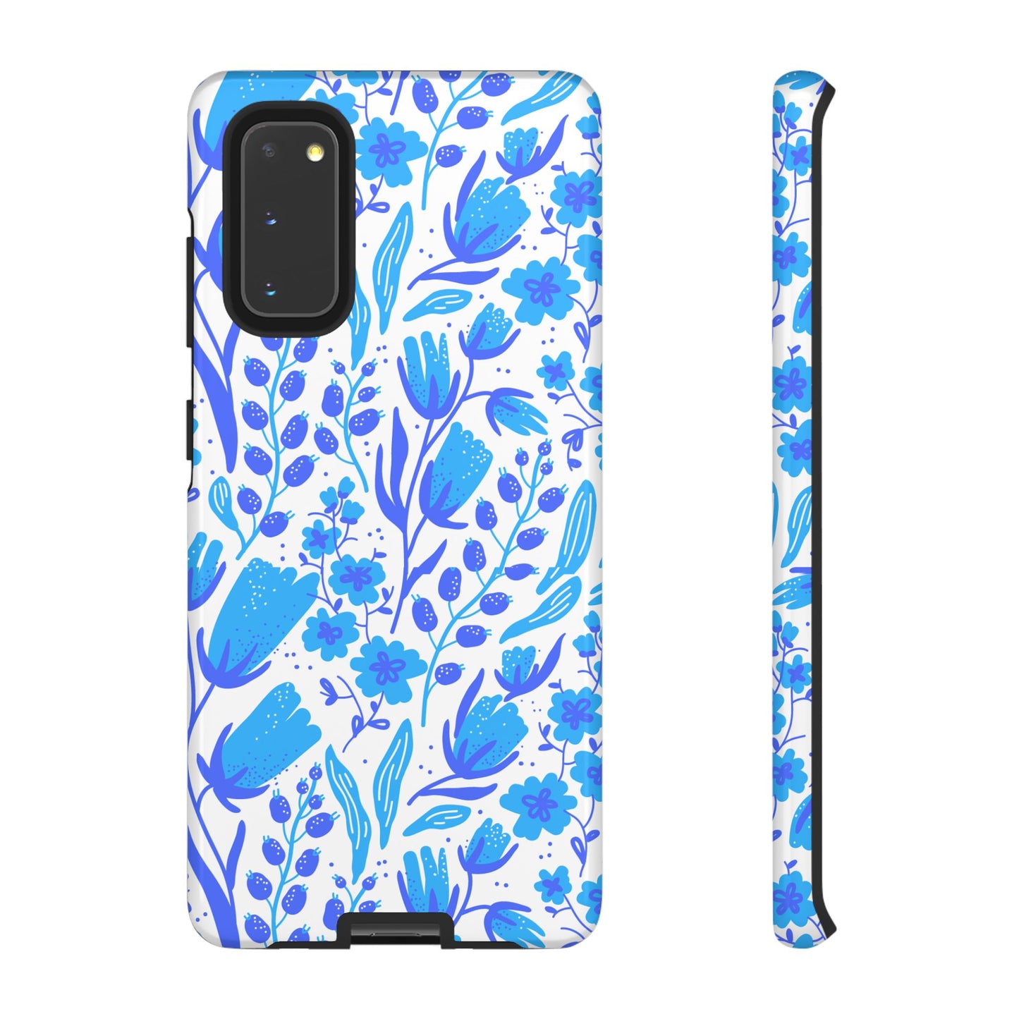 Santorini in Full Bloom Tough Phone Cases