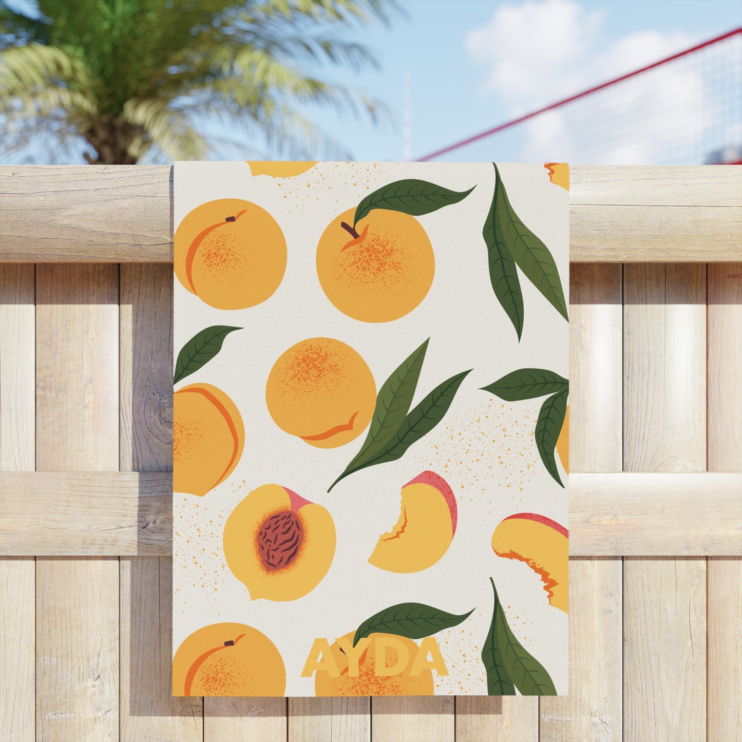 Peachy Positano Beach Towel