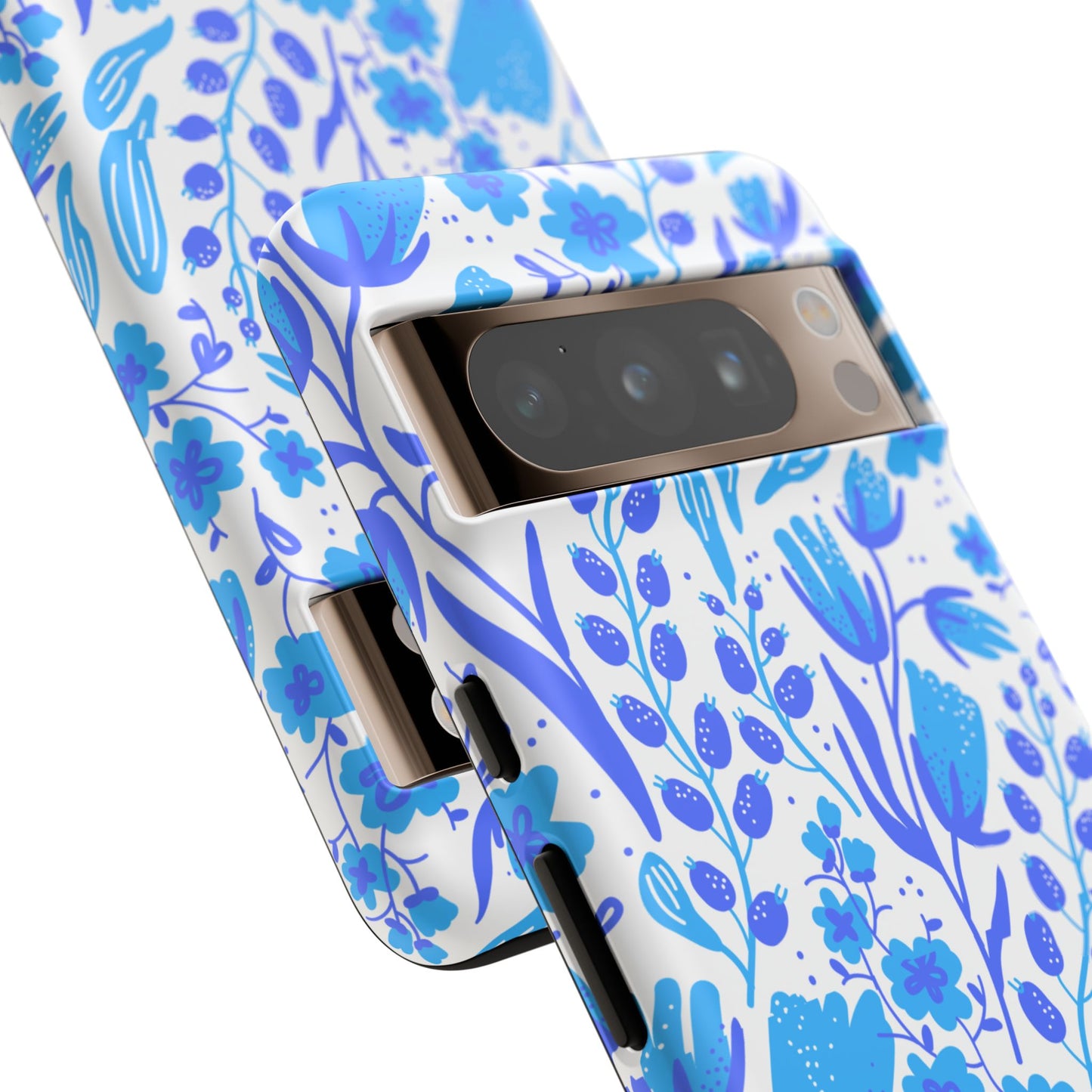 Santorini in Full Bloom Tough Phone Cases