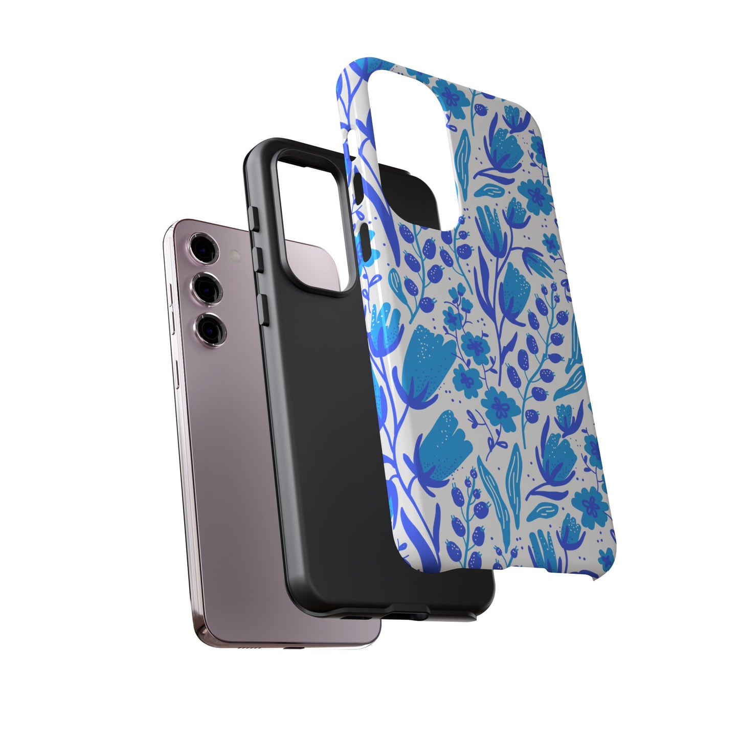 Santorini in Full Bloom Tough Phone Cases