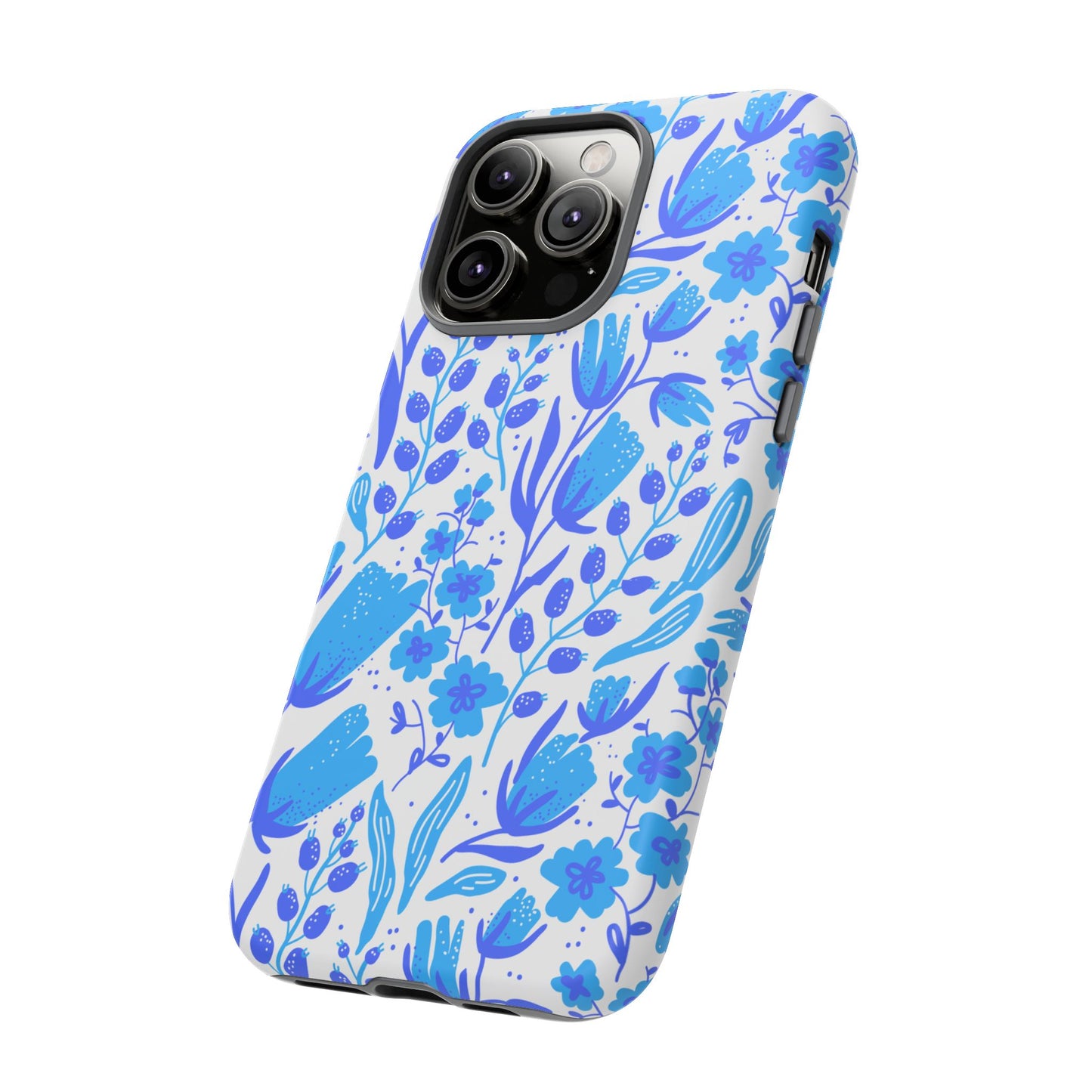 Santorini in Full Bloom Tough Phone Cases