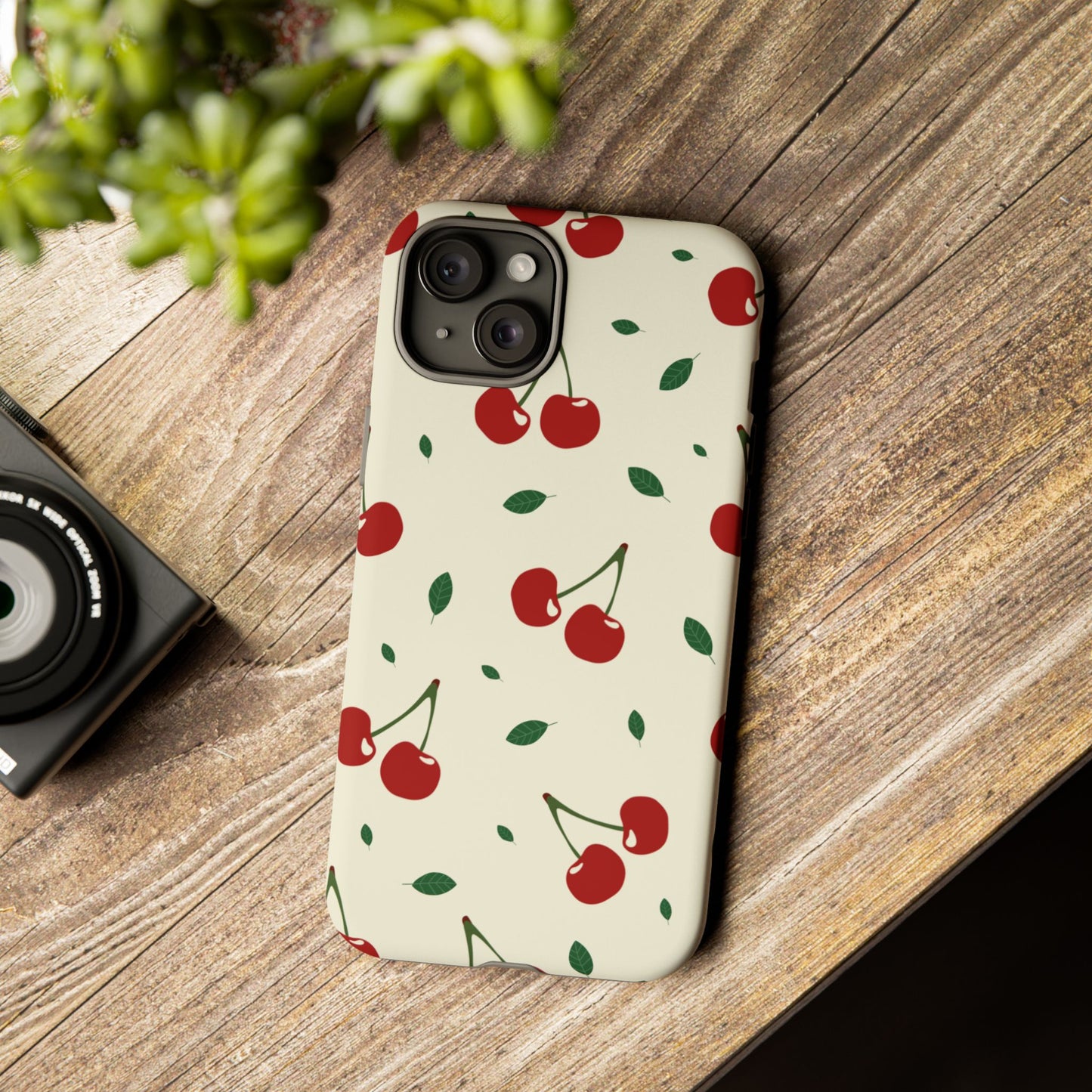 Cherries in Paris Tough Phone Cases