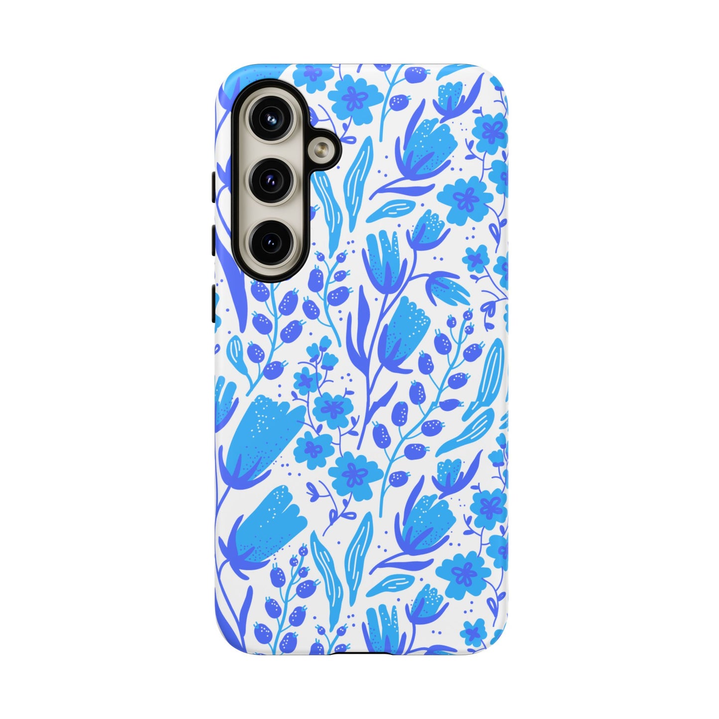 Santorini in Full Bloom Tough Phone Cases