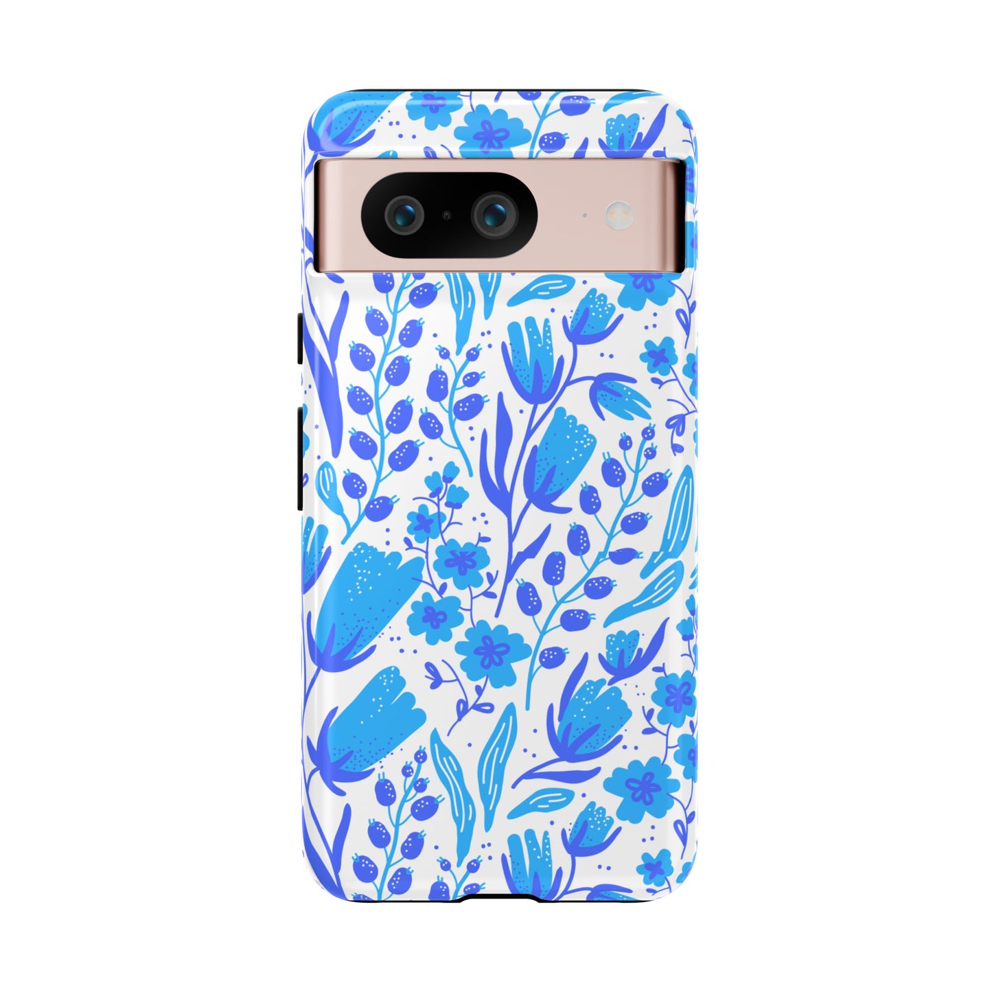 Santorini in Full Bloom Tough Phone Cases