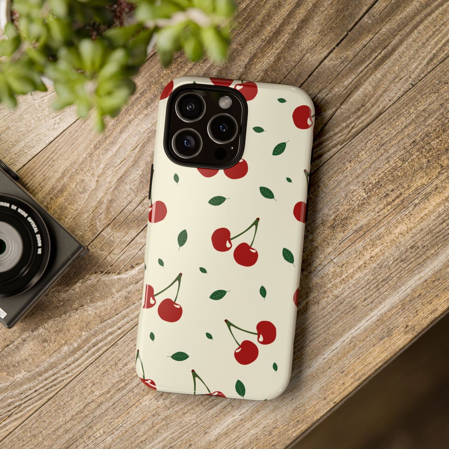 Cherries in Paris Tough Phone Cases