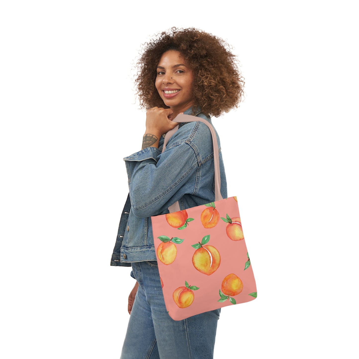 Mediterranean Peach Paradise Tote Bag