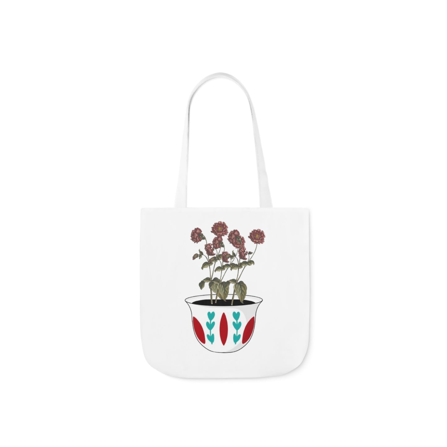 Lubnan Will Blossom Tote Bag (White)