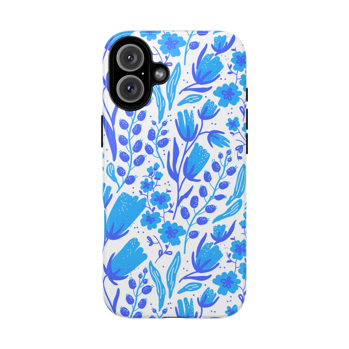 Santorini in Full Bloom Tough Phone Cases