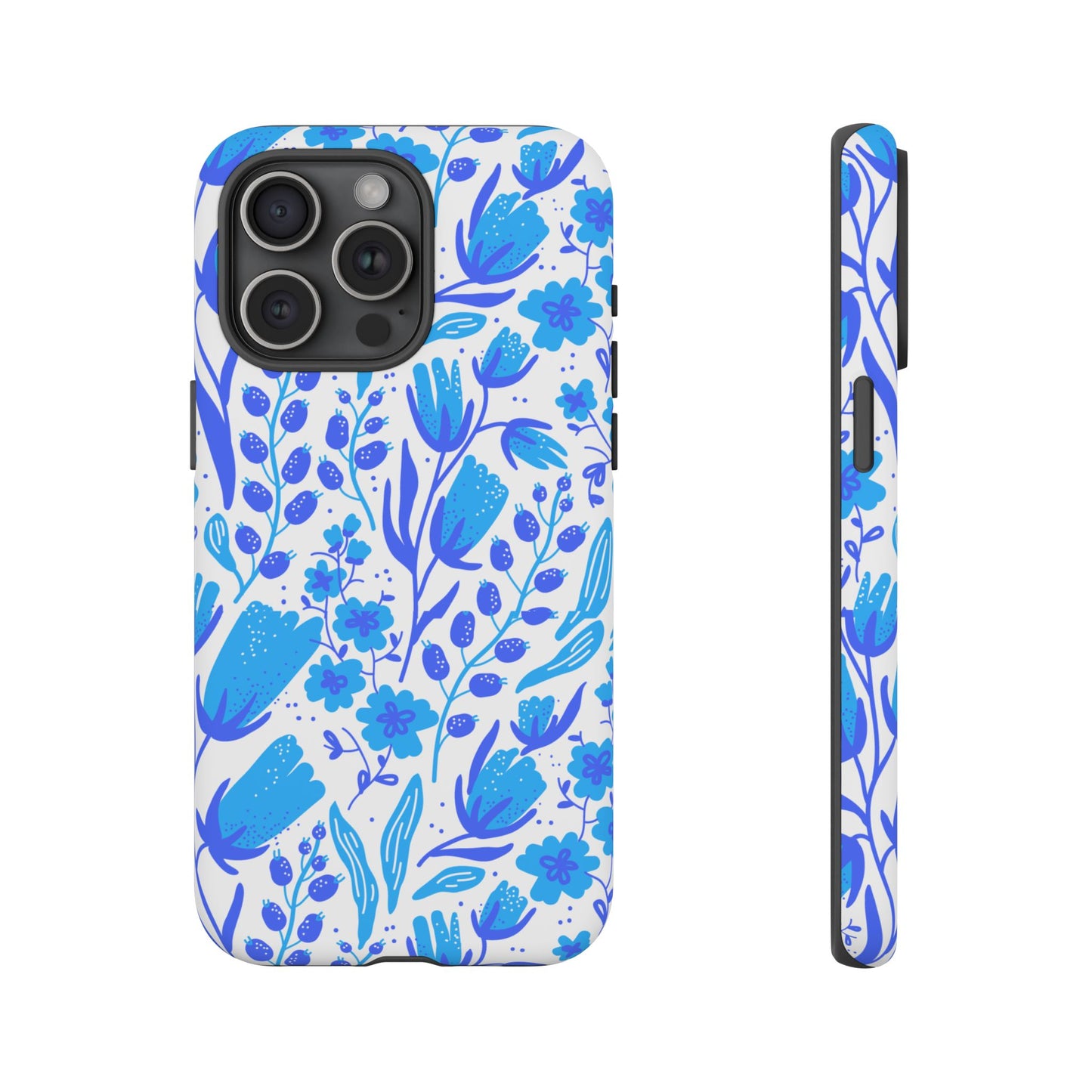 Santorini in Full Bloom Tough Phone Cases