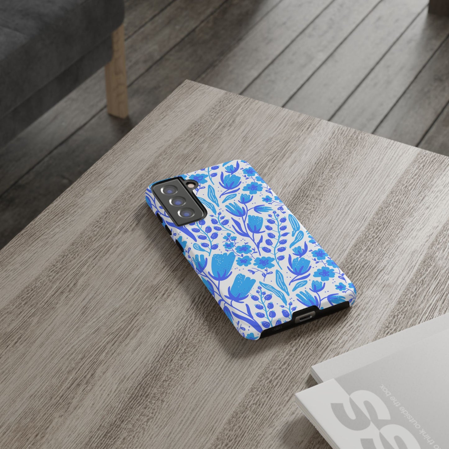 Santorini in Full Bloom Tough Phone Cases