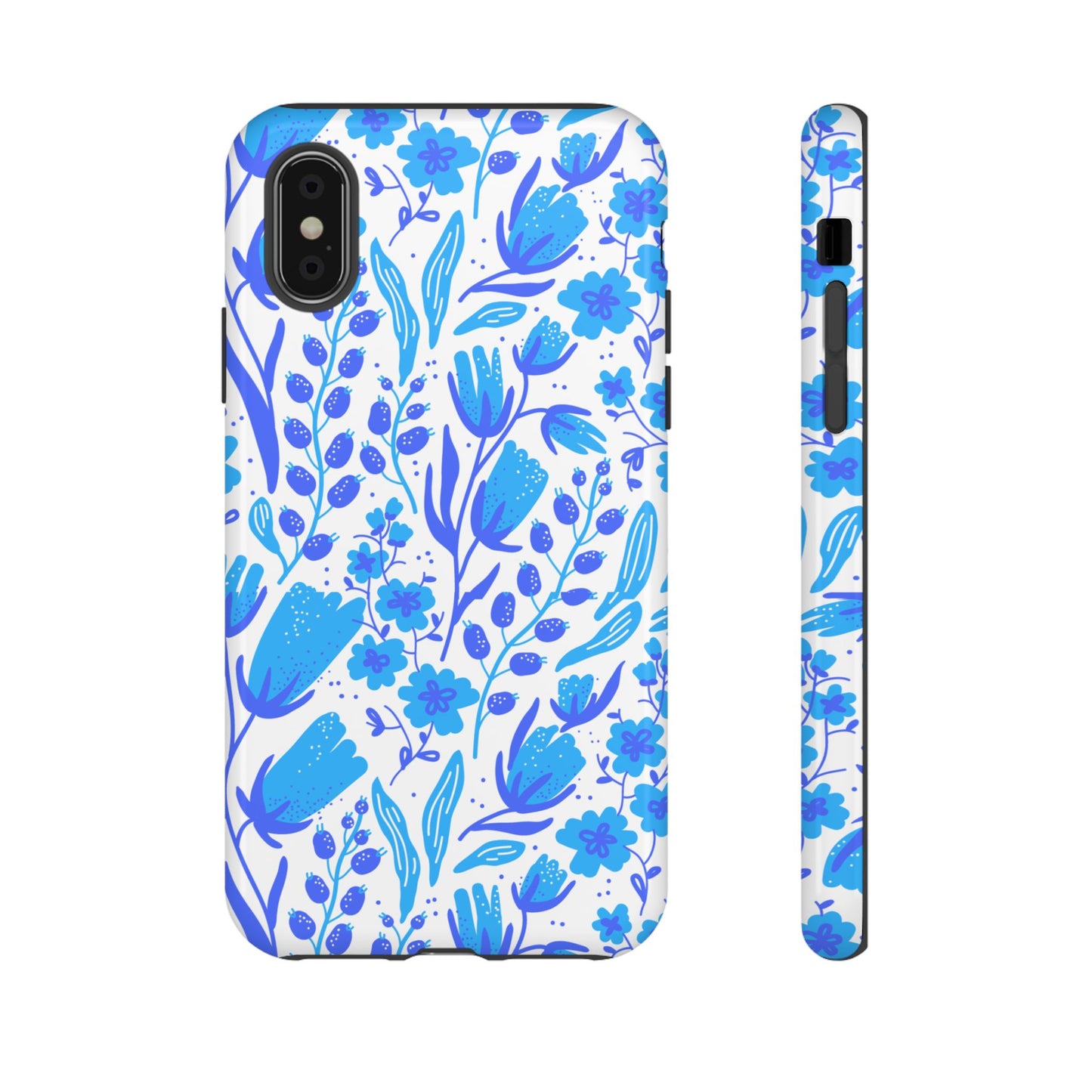 Santorini in Full Bloom Tough Phone Cases