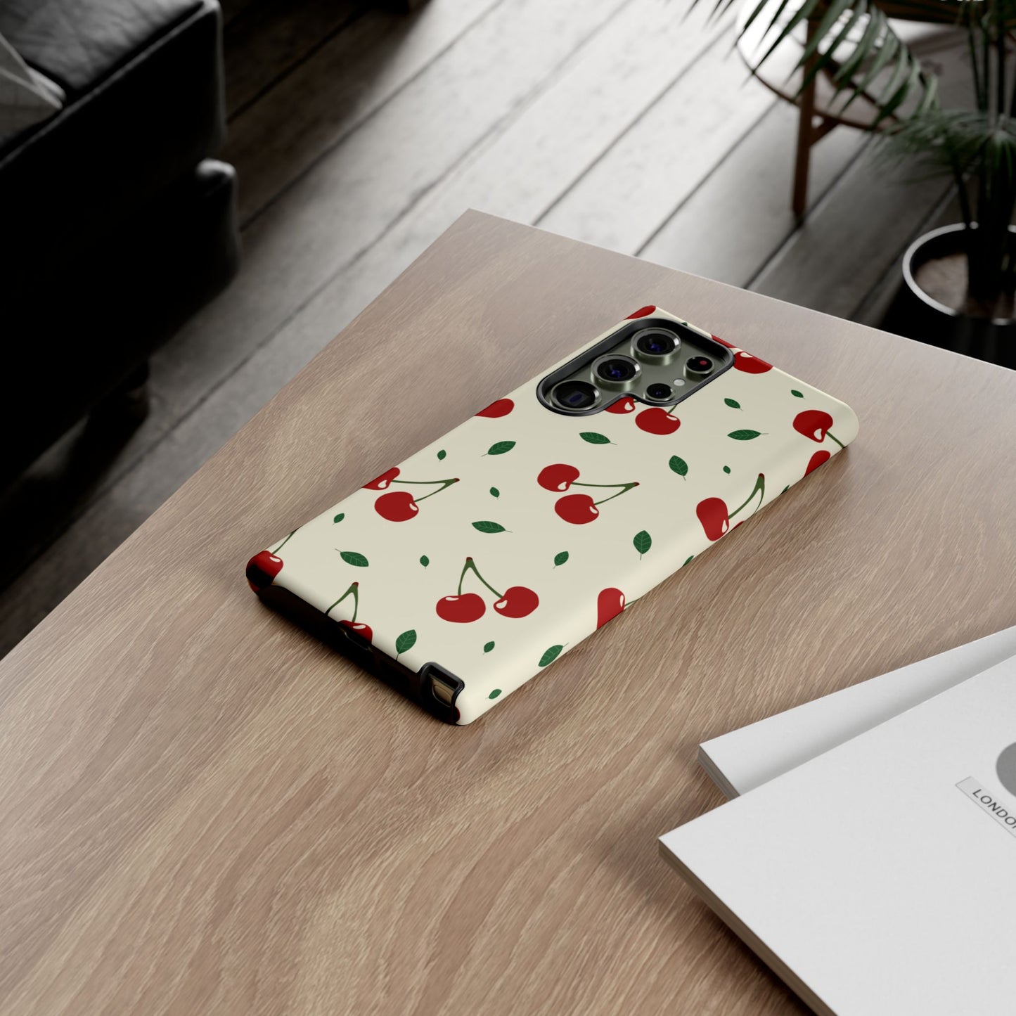 Cherries in Paris Tough Phone Cases