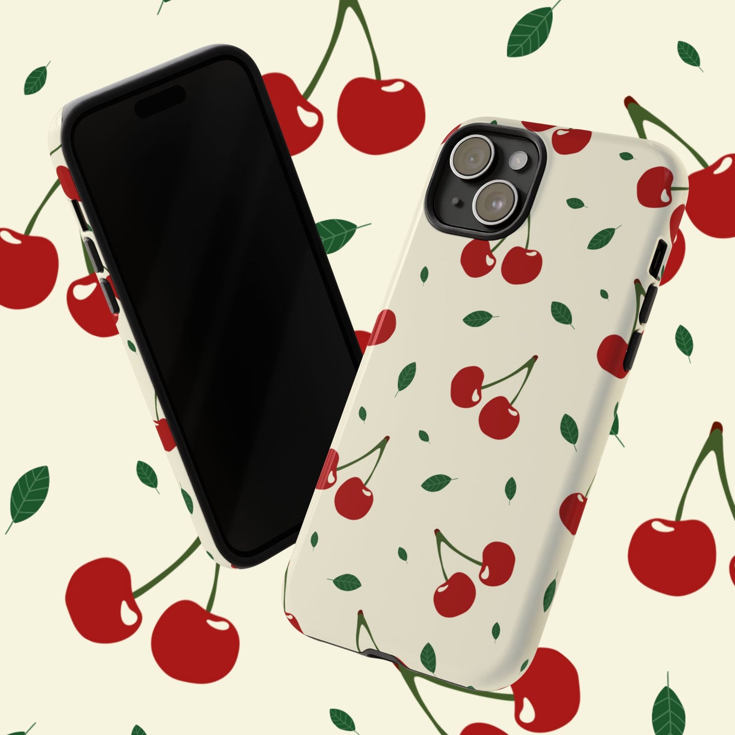 Cherries in Paris Tough Phone Cases