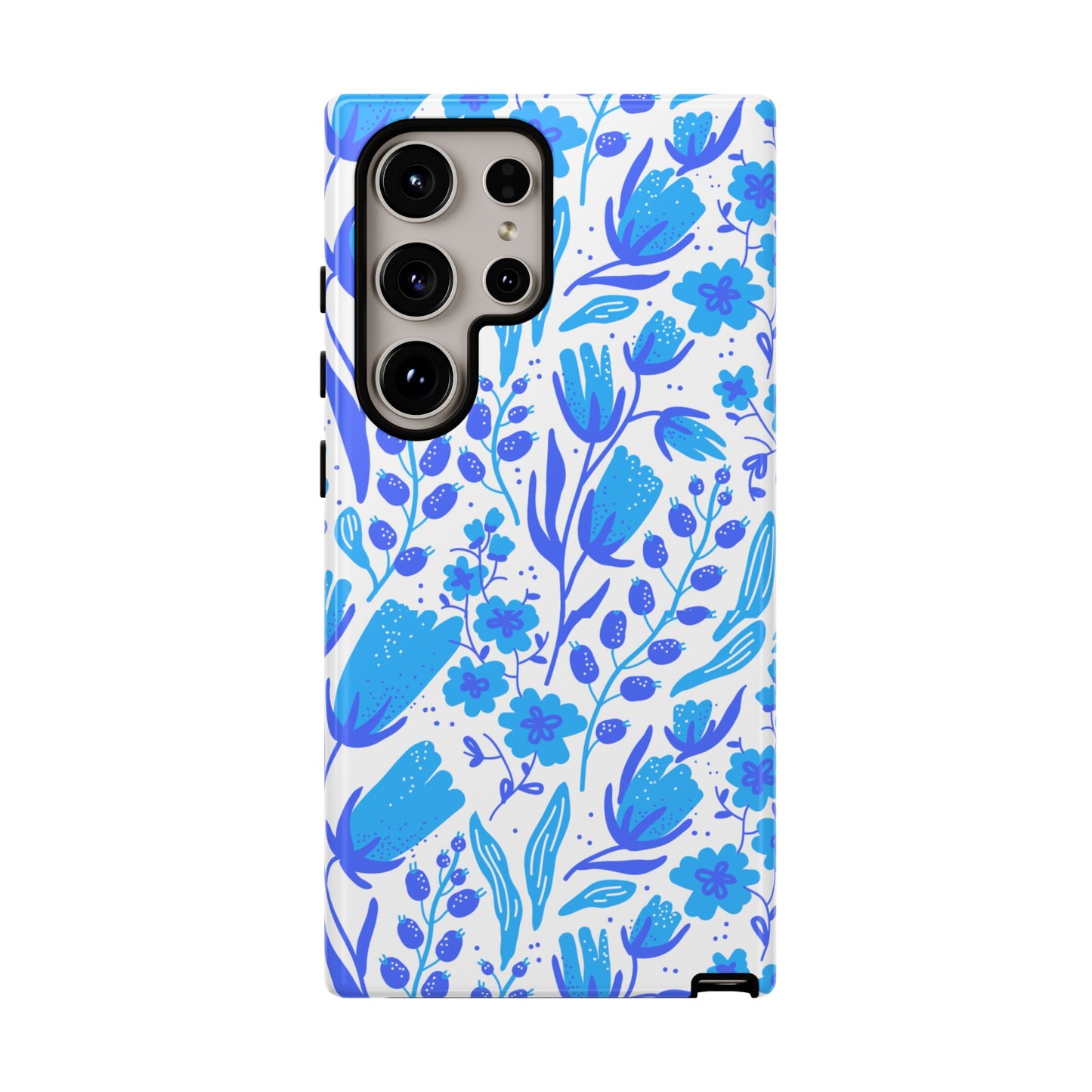 Santorini in Full Bloom Tough Phone Cases