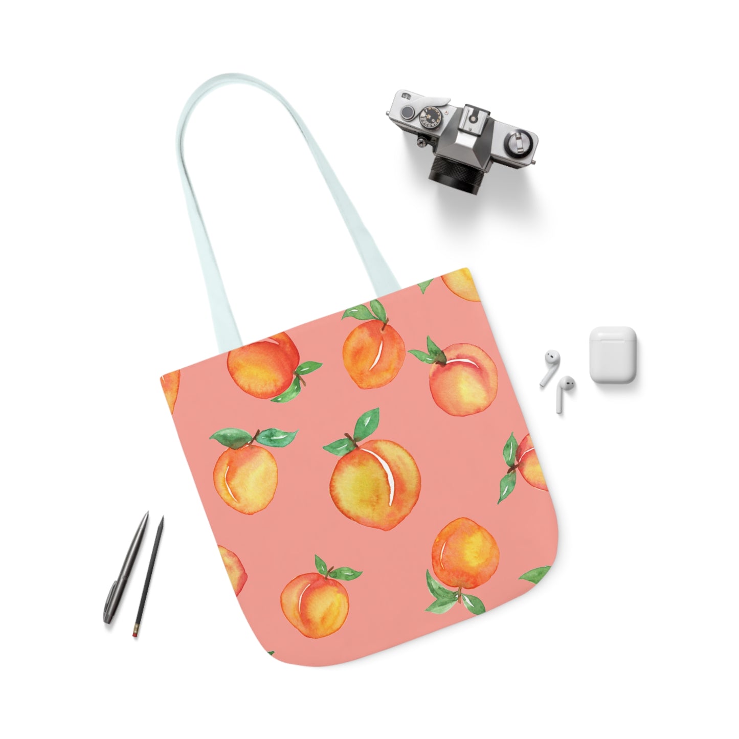 Mediterranean Peach Paradise Tote Bag