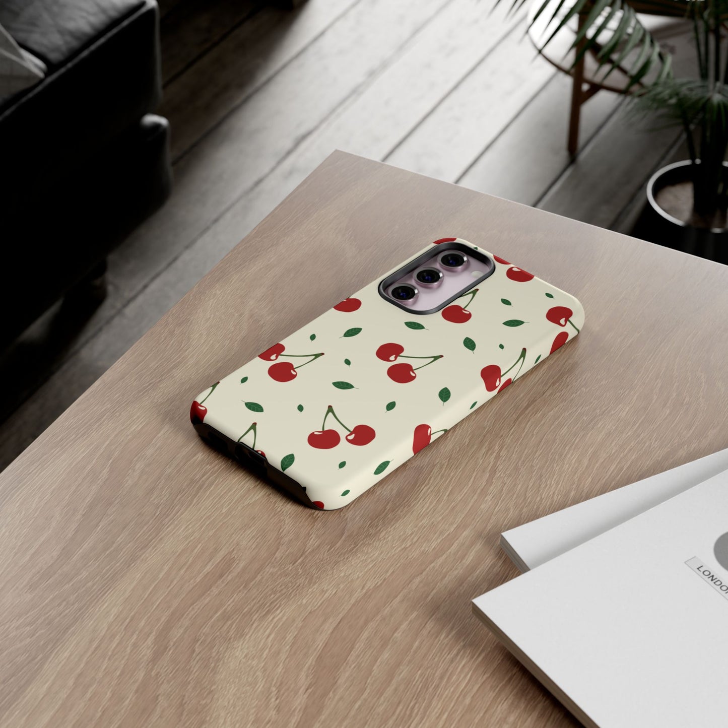 Cherries in Paris Tough Phone Cases