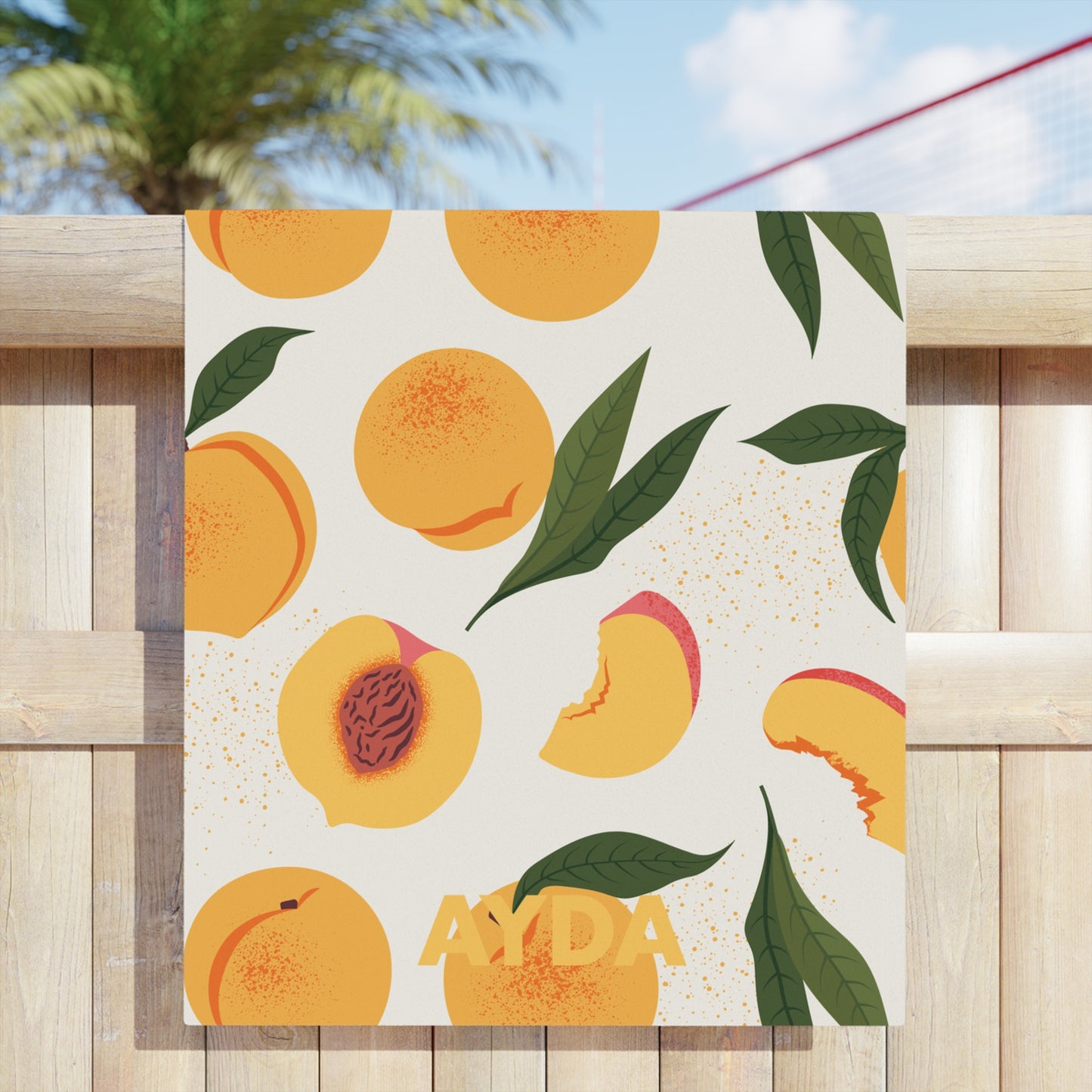 Peachy Positano Beach Towel