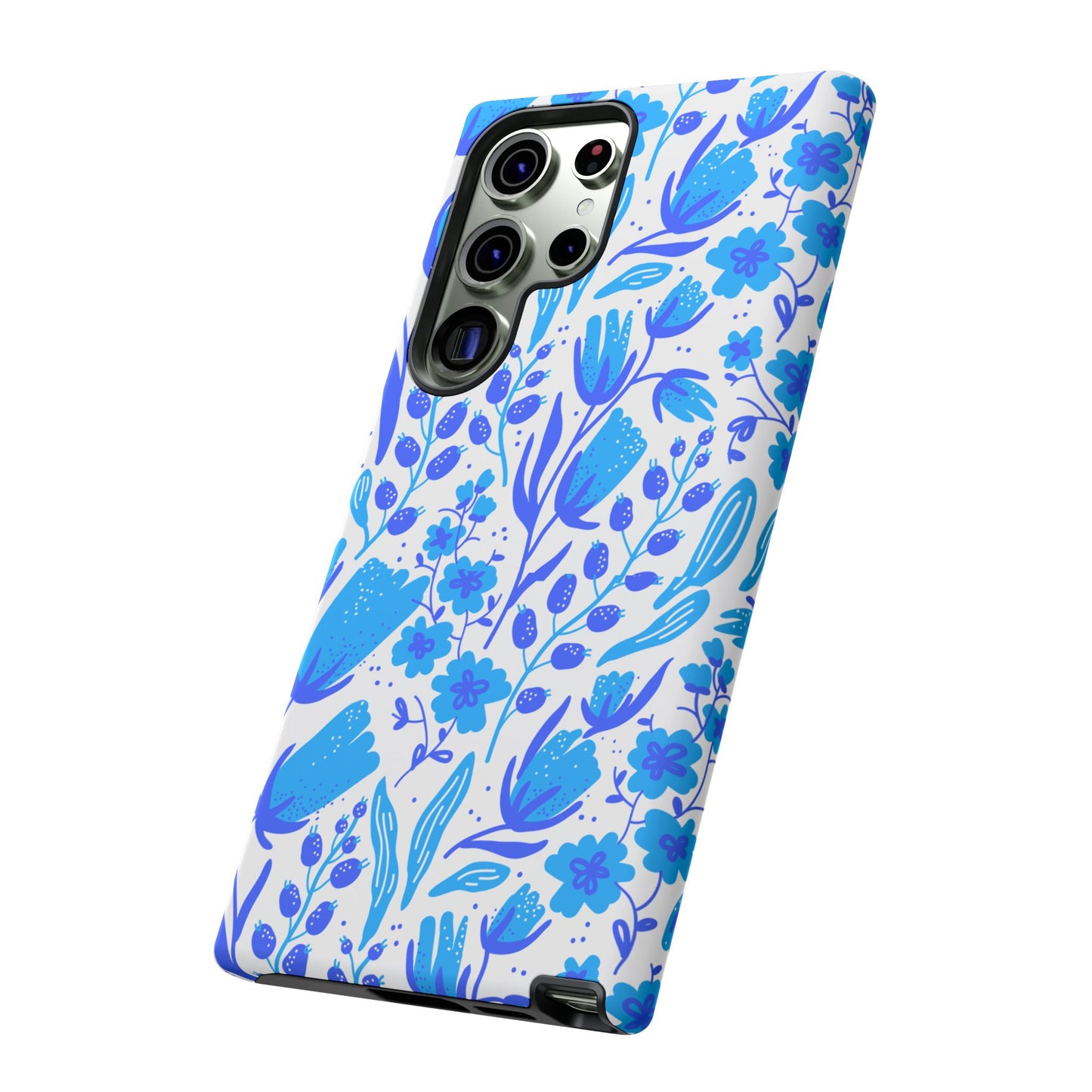 Santorini in Full Bloom Tough Phone Cases