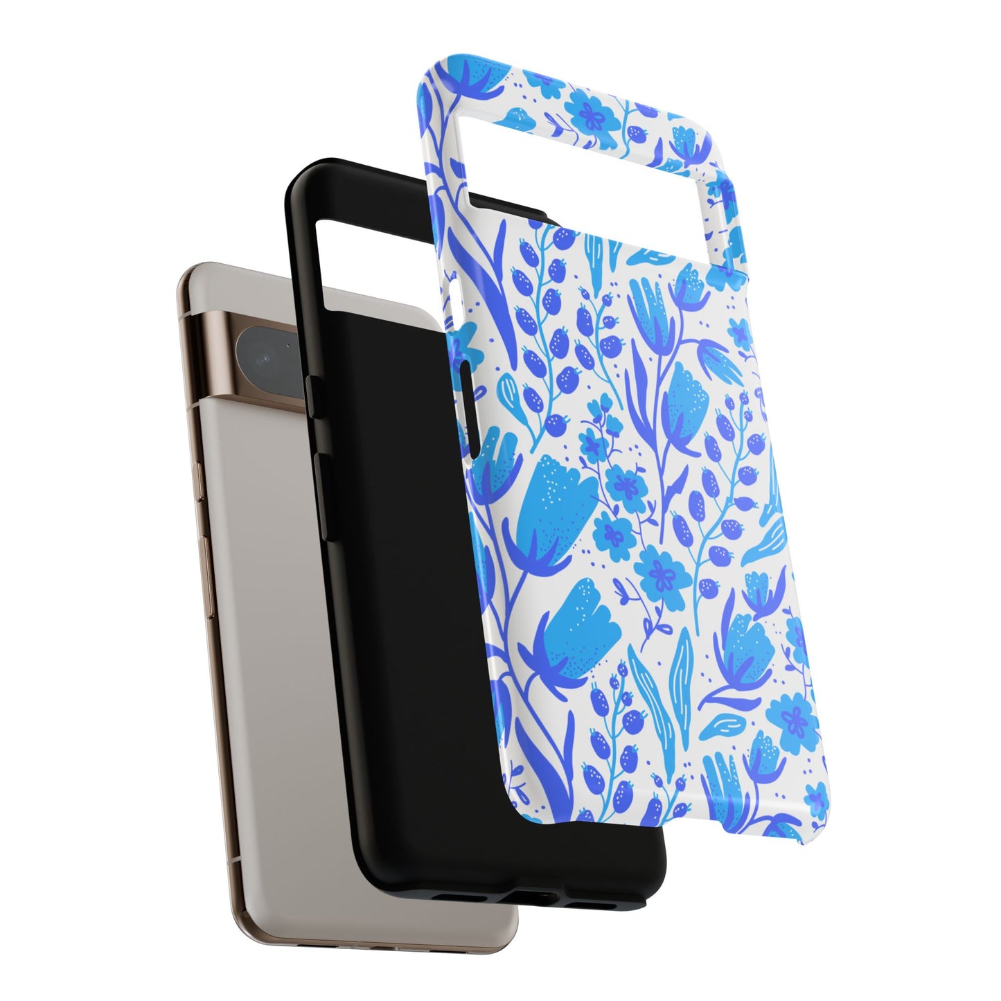 Santorini in Full Bloom Tough Phone Cases