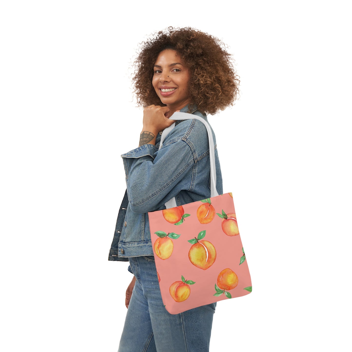 Mediterranean Peach Paradise Tote Bag