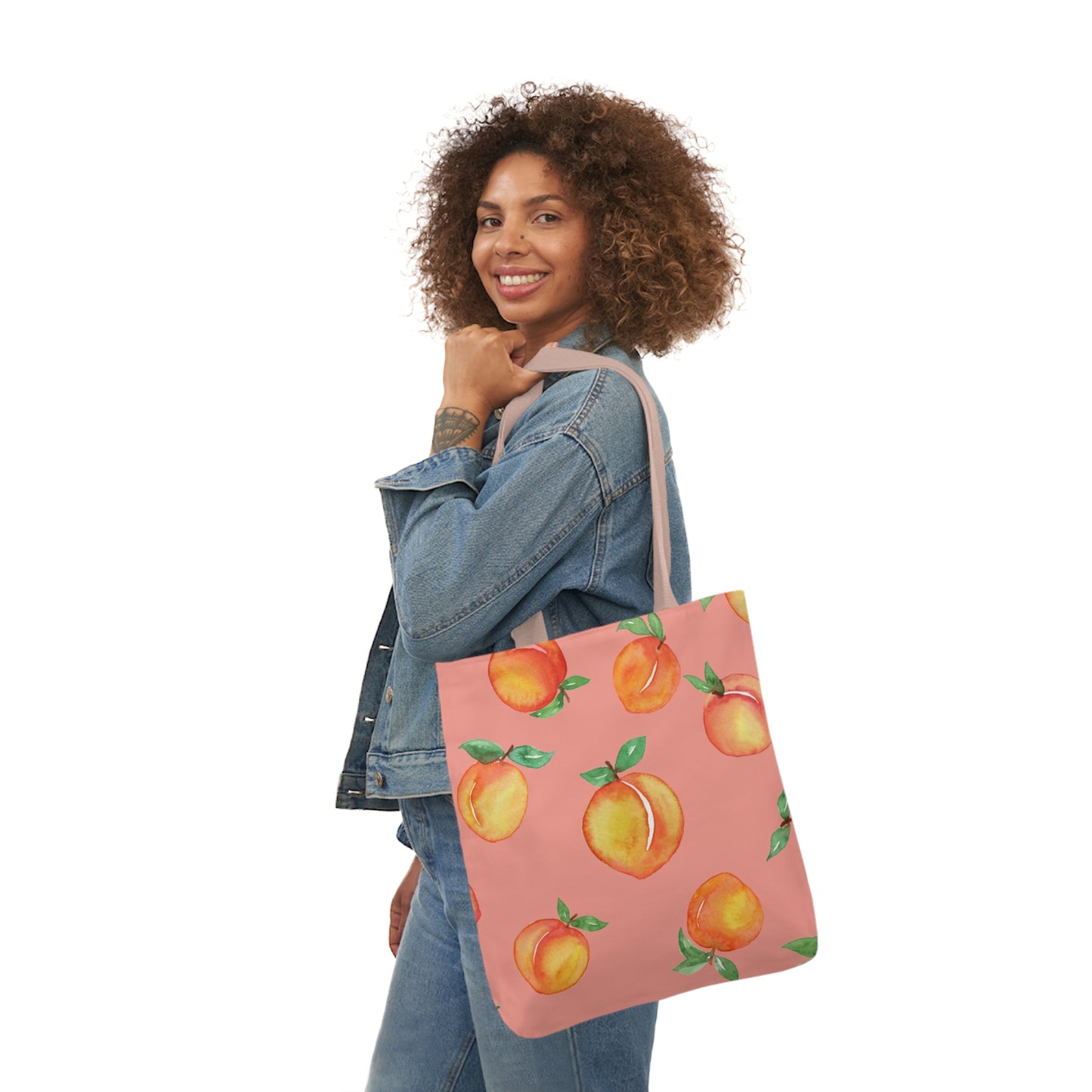 Mediterranean Peach Paradise Tote Bag