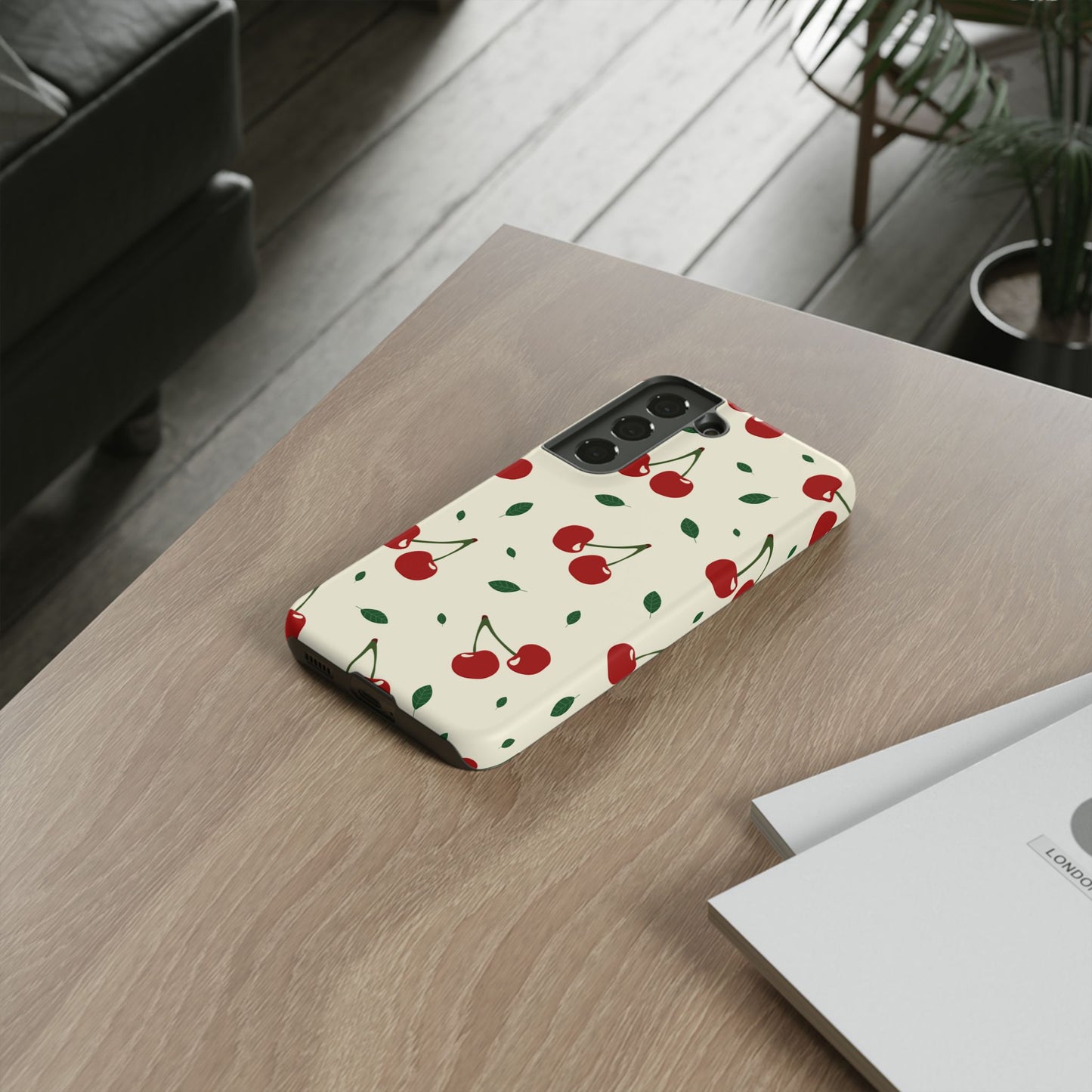 Cherries in Paris Tough Phone Cases