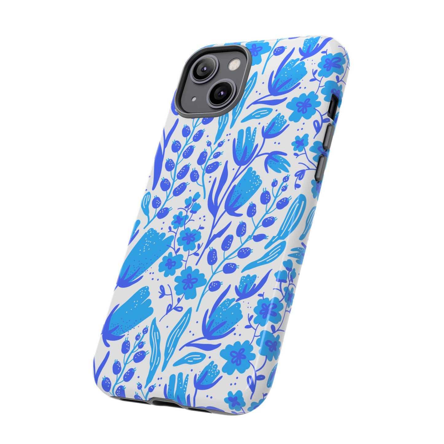 Santorini in Full Bloom Tough Phone Cases