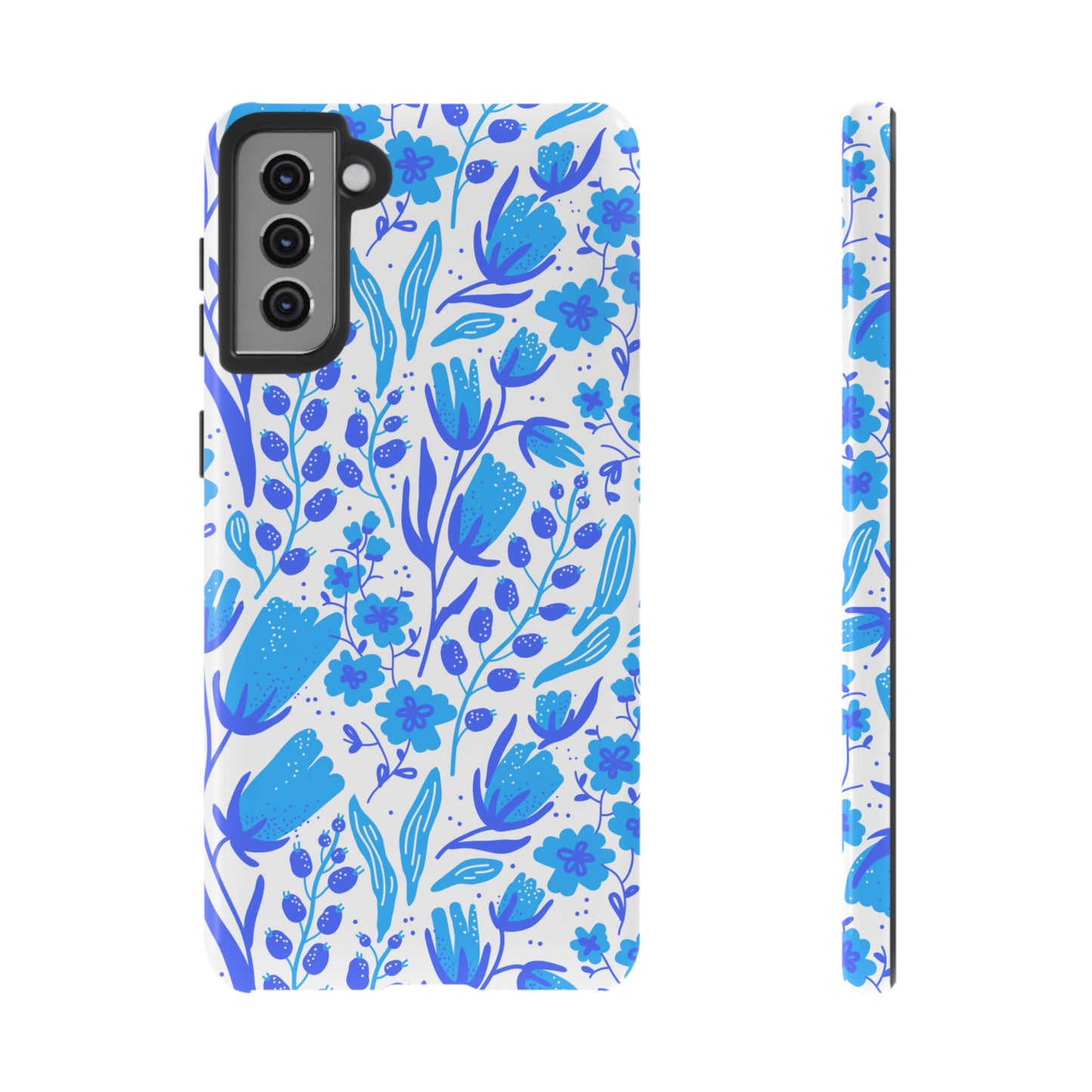 Santorini in Full Bloom Tough Phone Cases