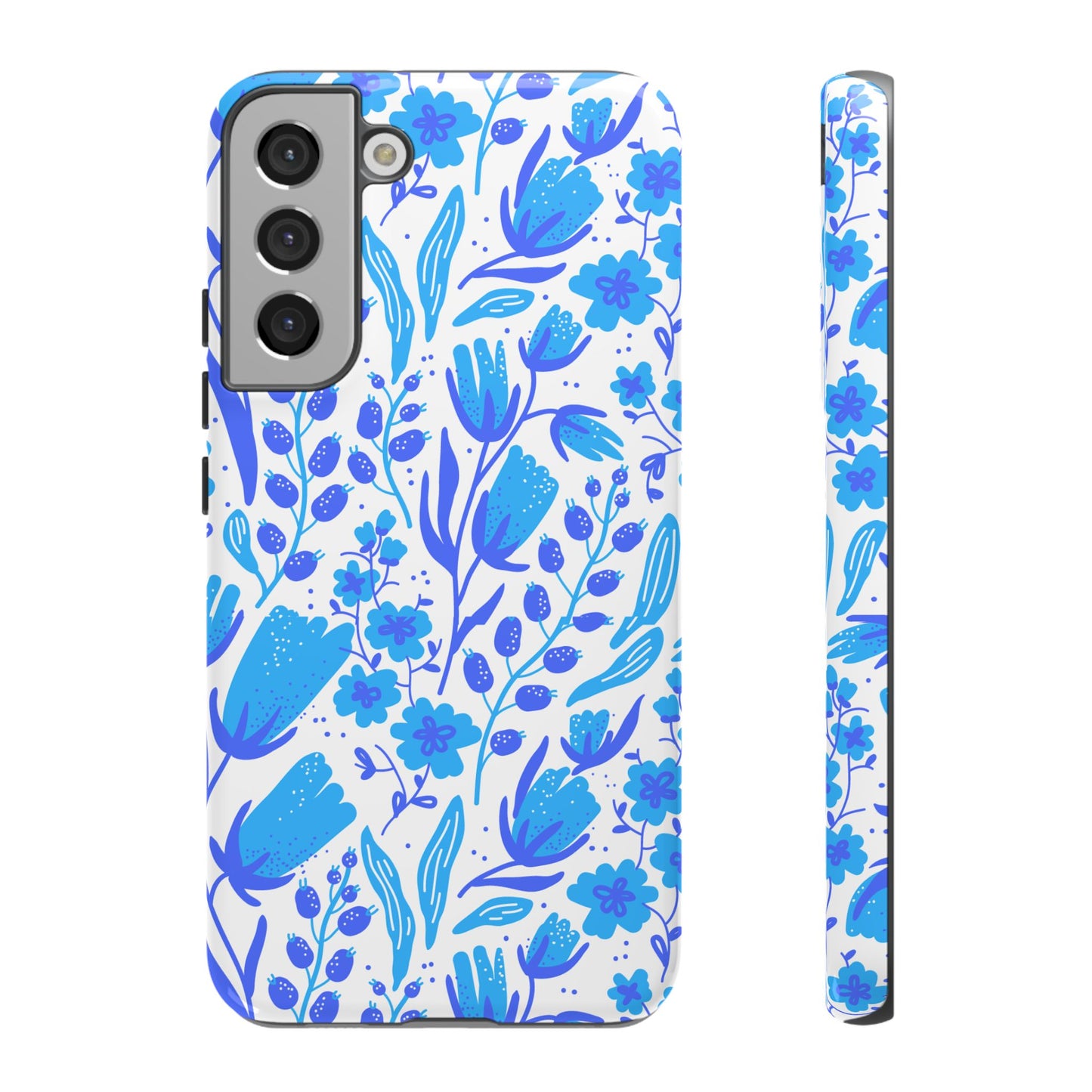 Santorini in Full Bloom Tough Phone Cases