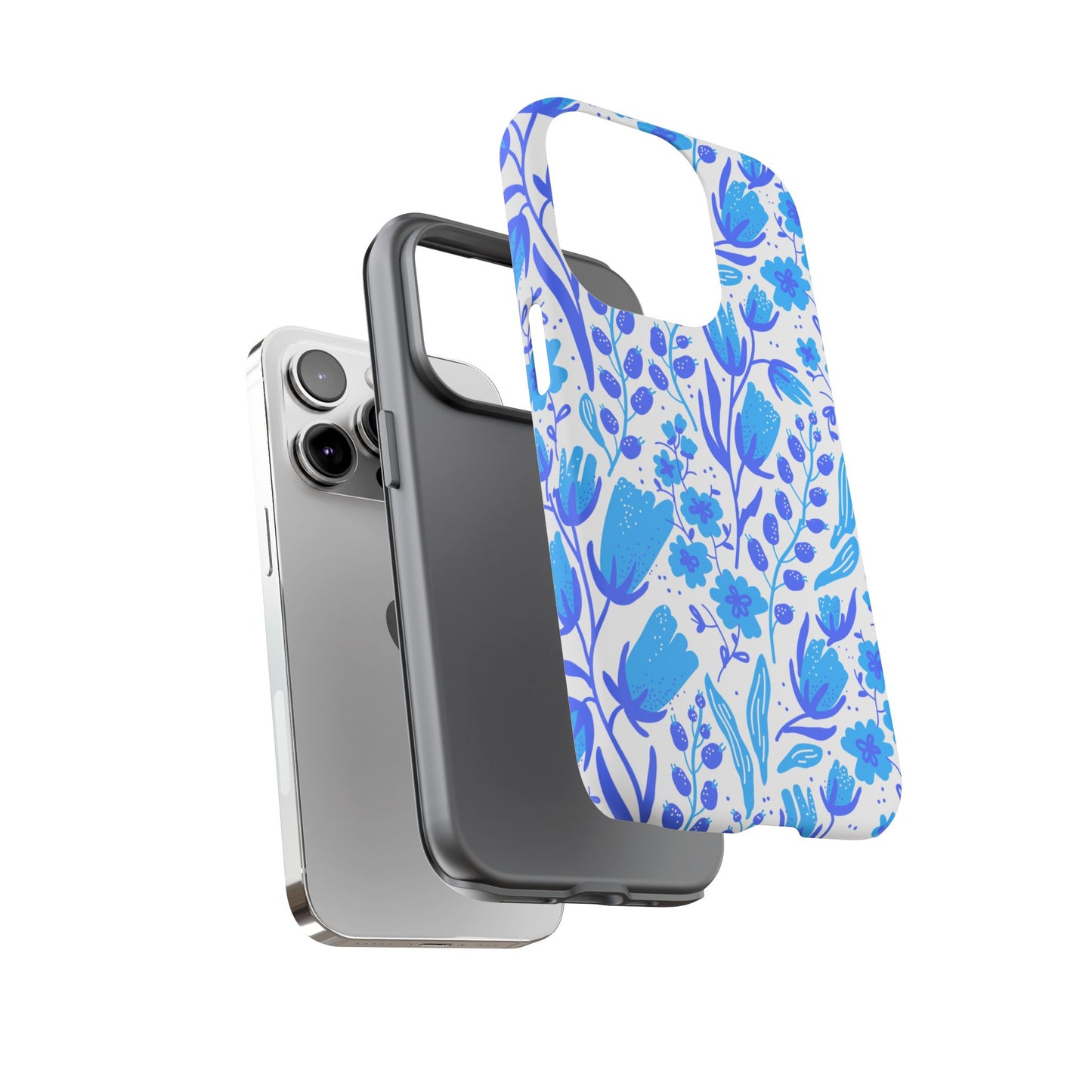 Santorini in Full Bloom Tough Phone Cases