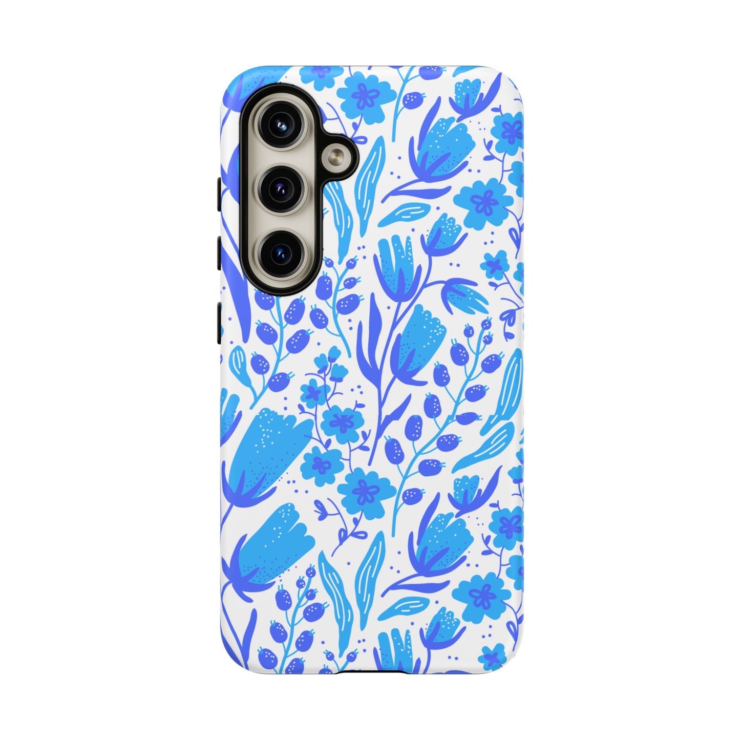 Santorini in Full Bloom Tough Phone Cases