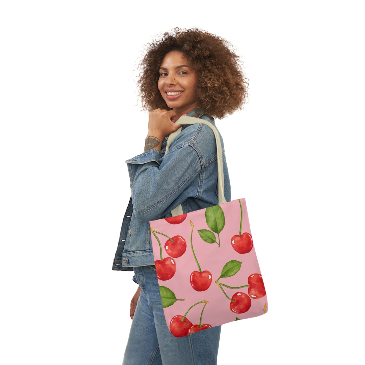 Cherry Blossom Paris Tote Bag