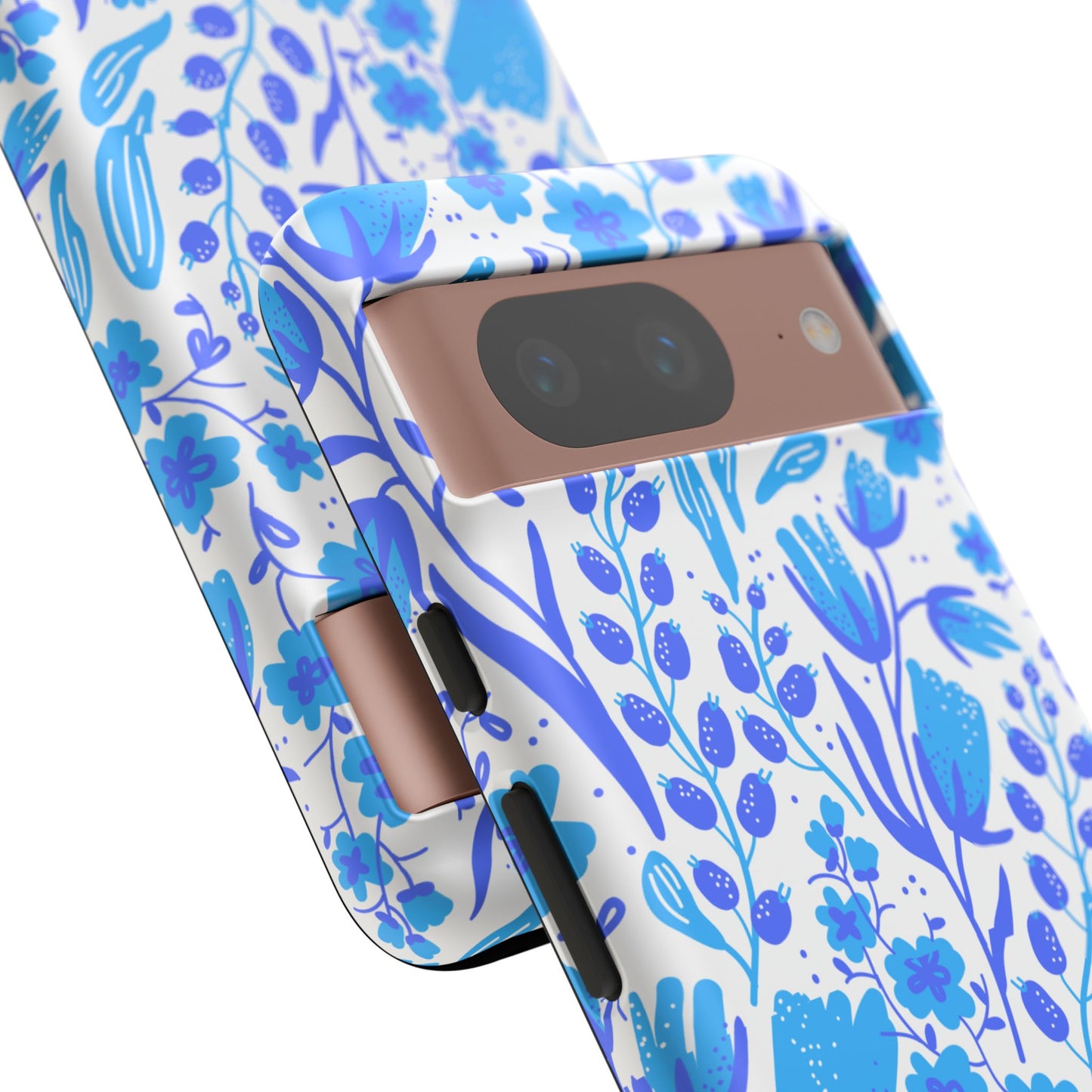 Santorini in Full Bloom Tough Phone Cases