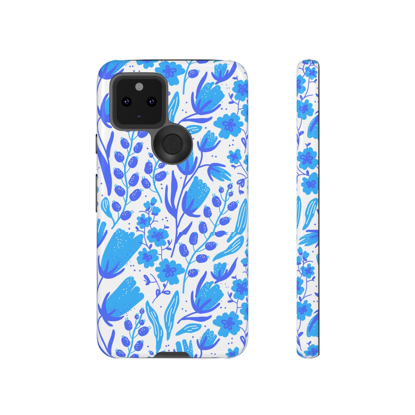 Santorini in Full Bloom Tough Phone Cases