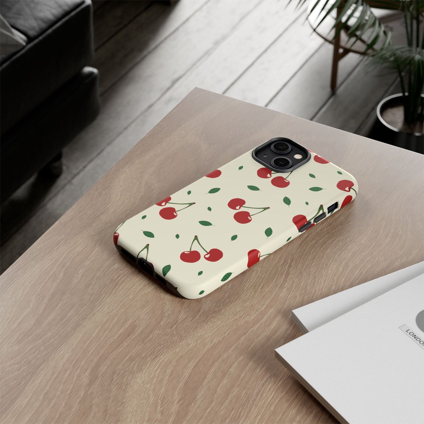 Cherries in Paris Tough Phone Cases