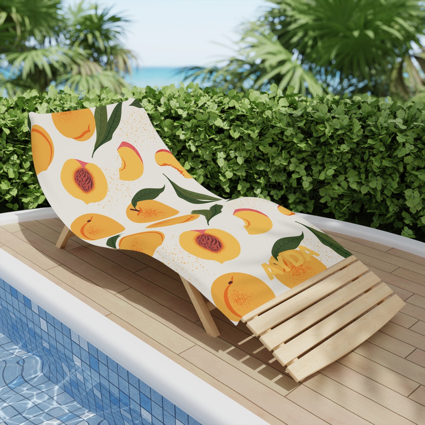 Peachy Positano Beach Towel