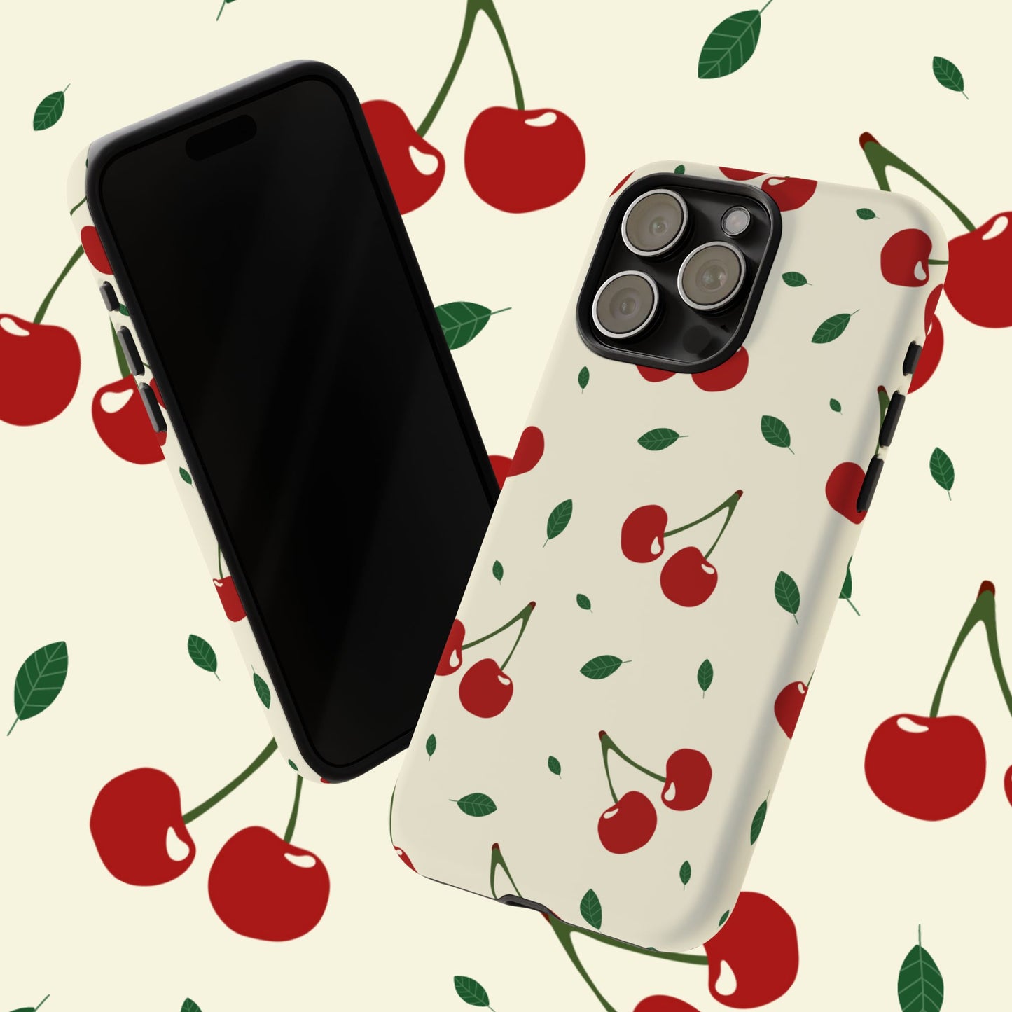 Cherries in Paris Tough Phone Cases