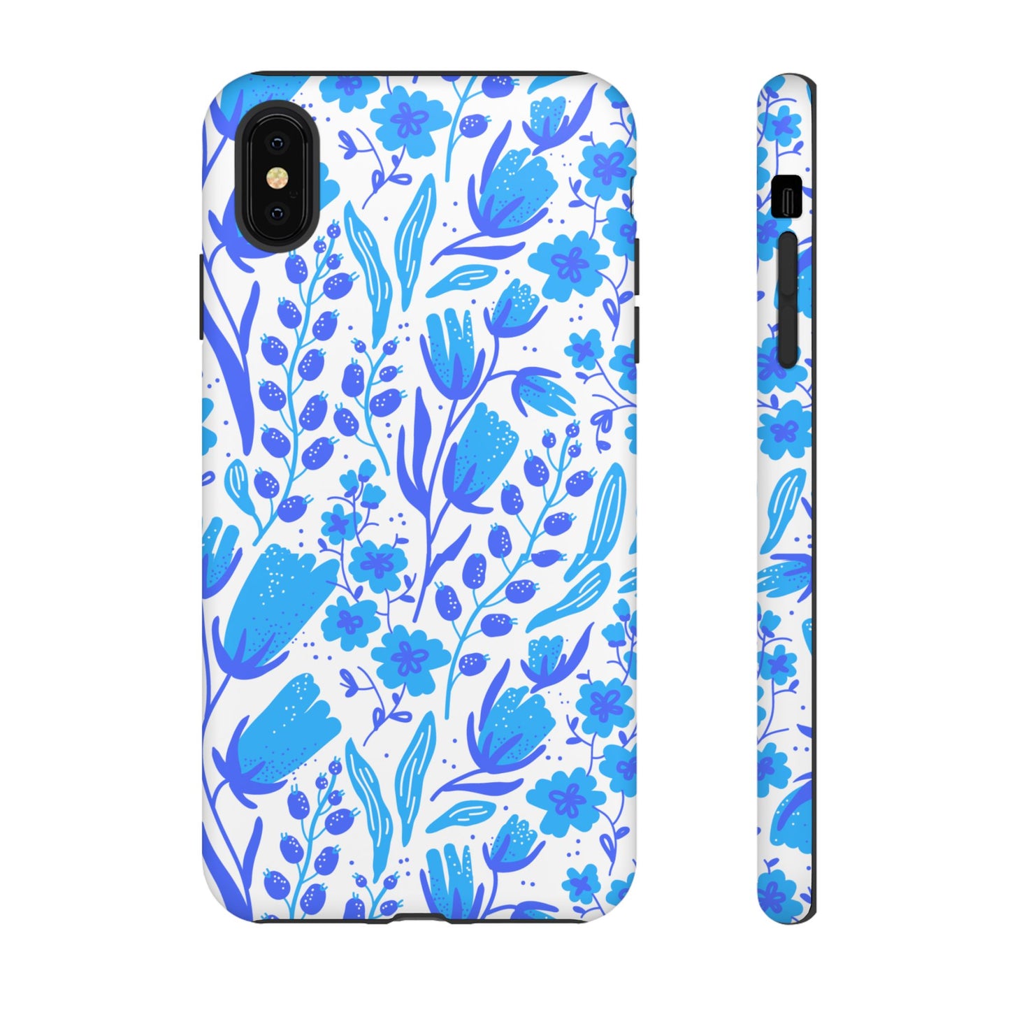 Santorini in Full Bloom Tough Phone Cases