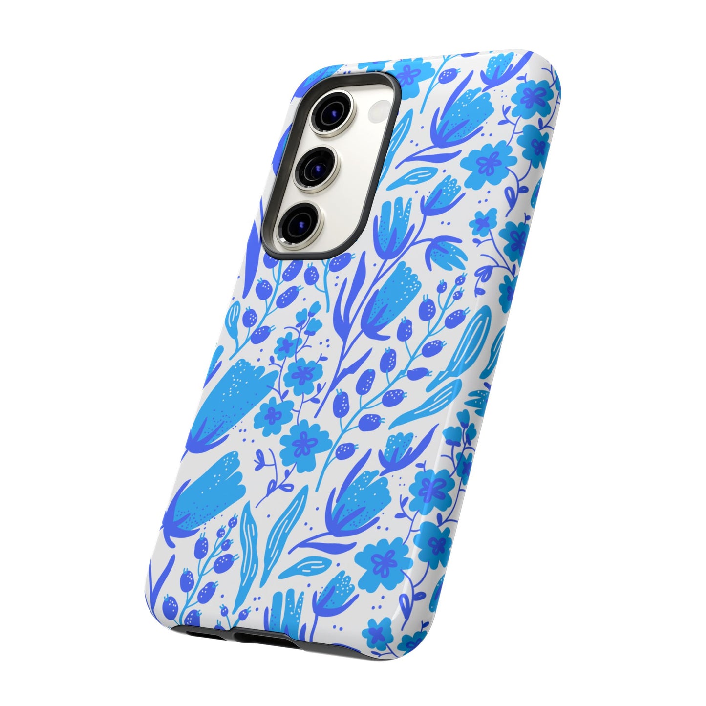 Santorini in Full Bloom Tough Phone Cases