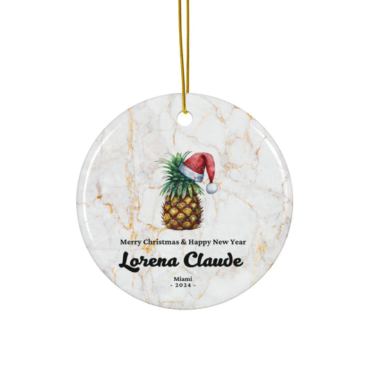 Miami Custom Name Ceramic Personalised Ornament